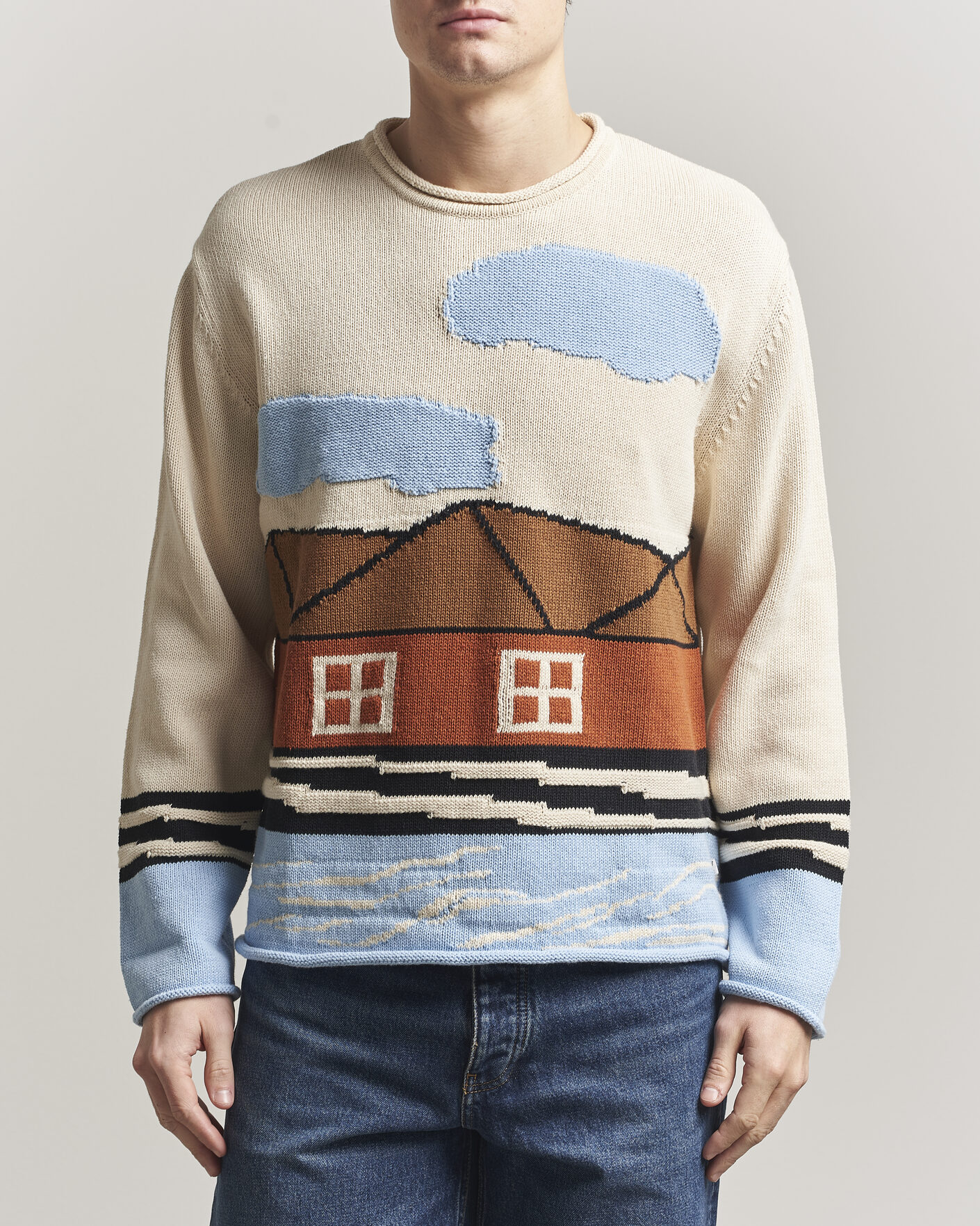 Men | Sweaters & Knitwear | NN07 | Mikkel Knitted HQ Printed Sweater Multi