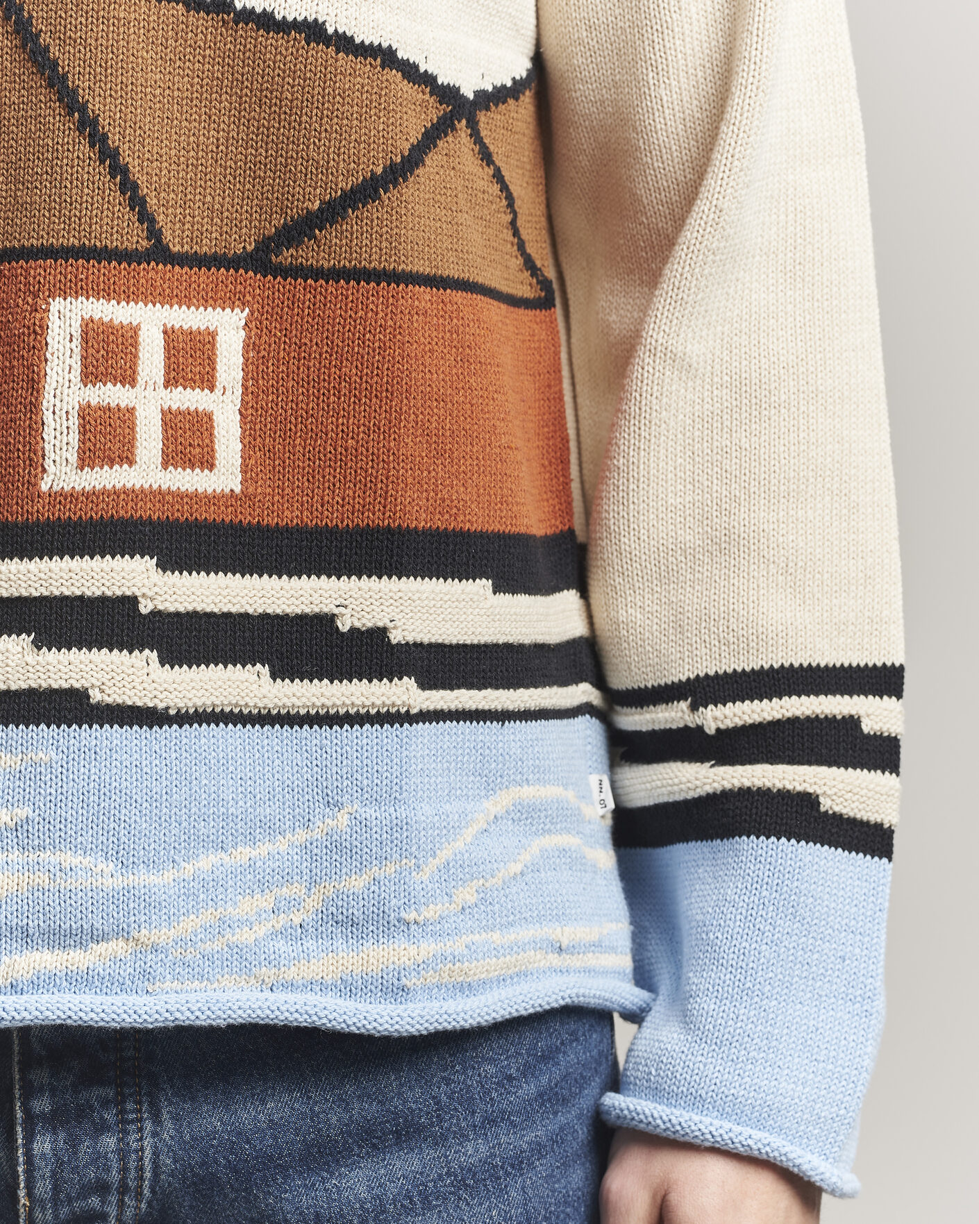 Men | Sweaters & Knitwear | NN07 | Mikkel Knitted HQ Printed Sweater Multi