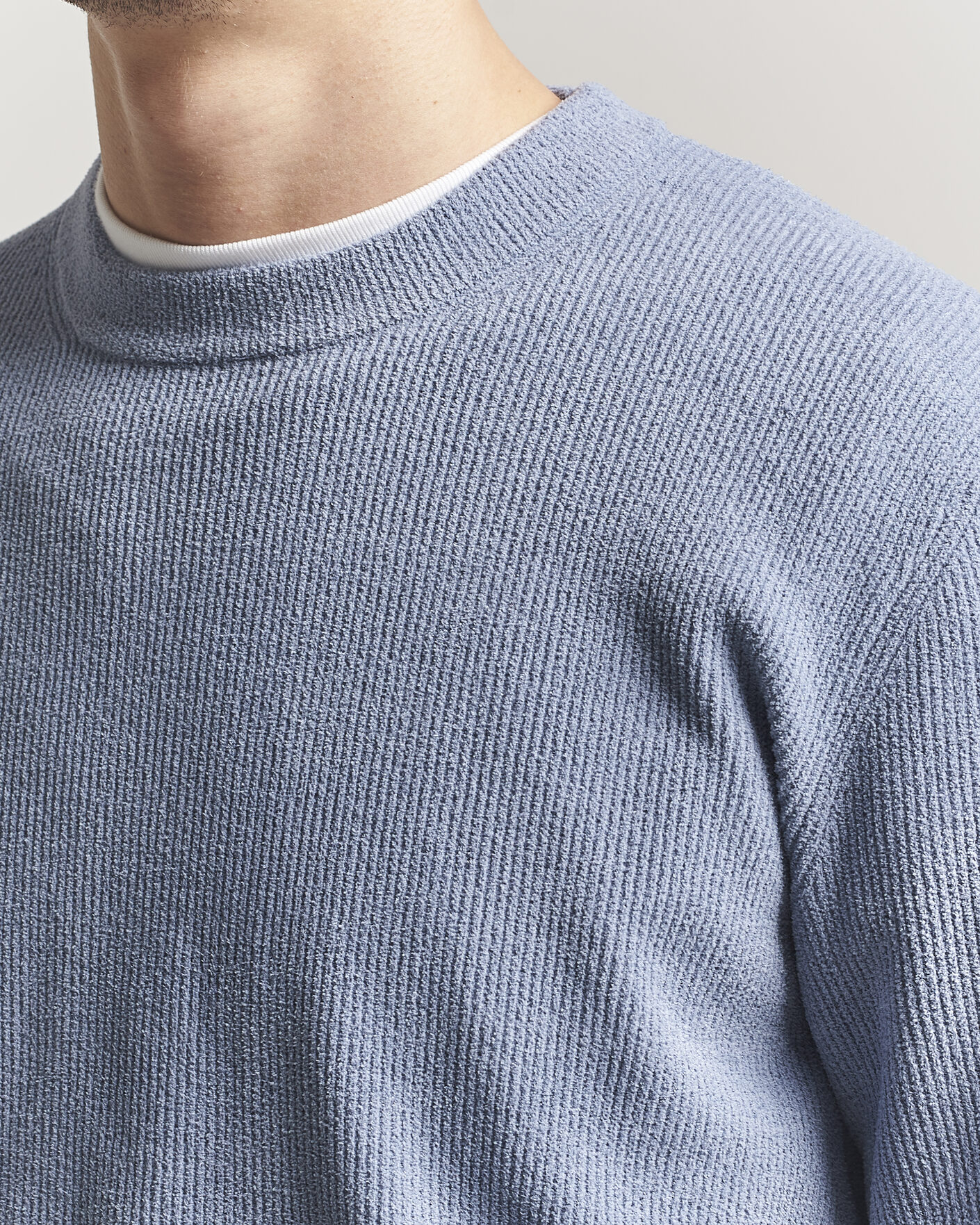 Men | Sweaters & Knitwear | NN07 | Danny Knitted Sweater Stone Blue
