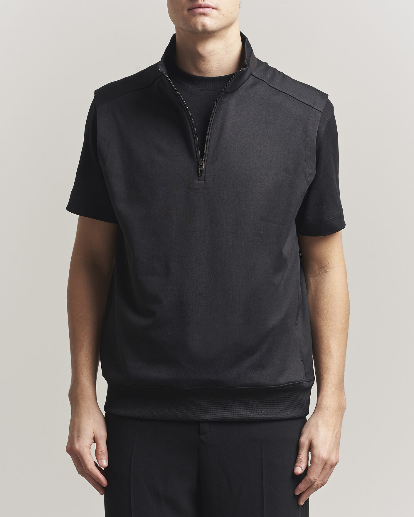 TNRCN HALF ZIP POLO BLACK RUFFLOG サイズL HALF ZIP POLO L/S TEE BLACK – RUFFLOG