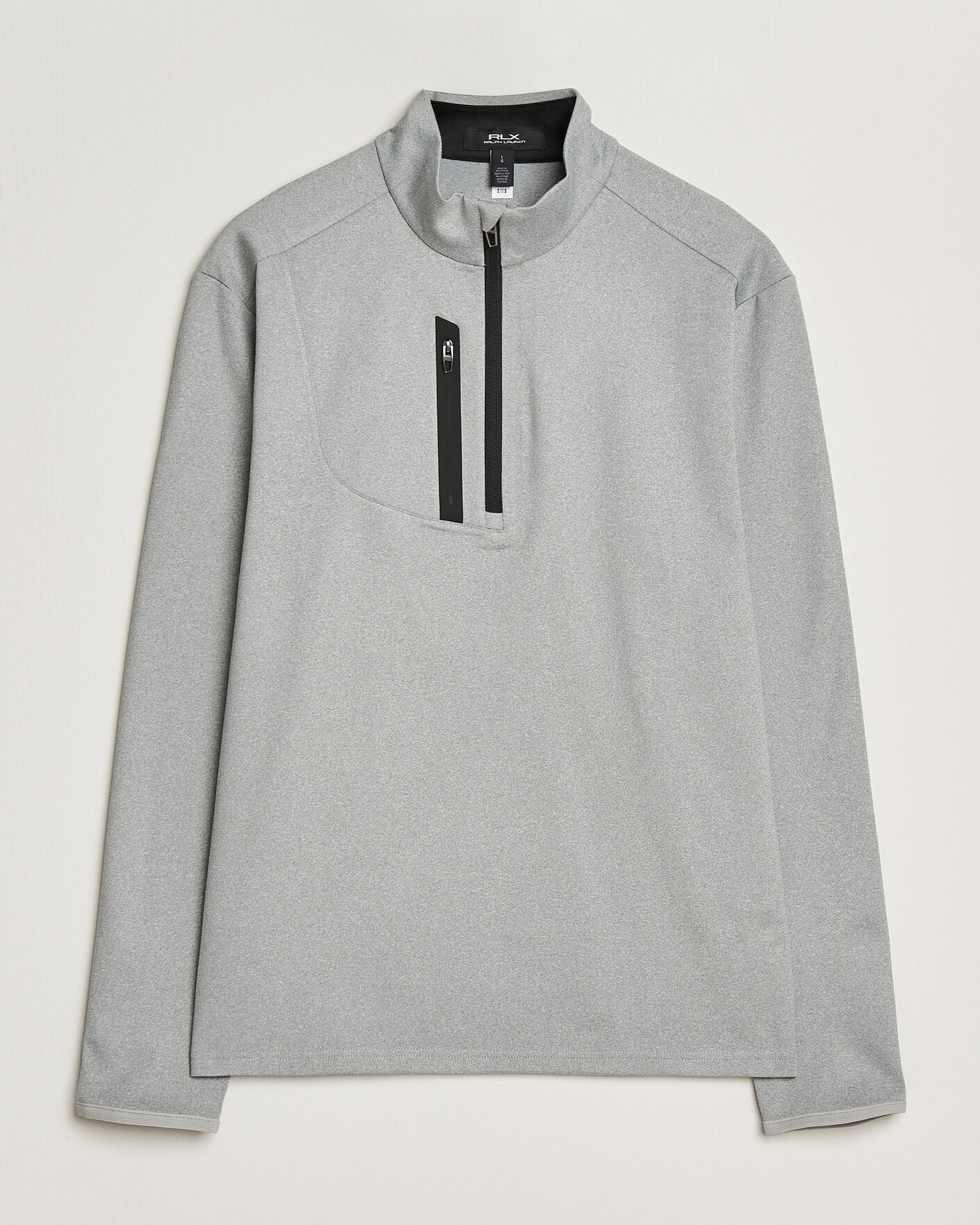Men | Golf Clothing | RLX Ralph Lauren | Luxury Jersey Half Zip Andover Heather
