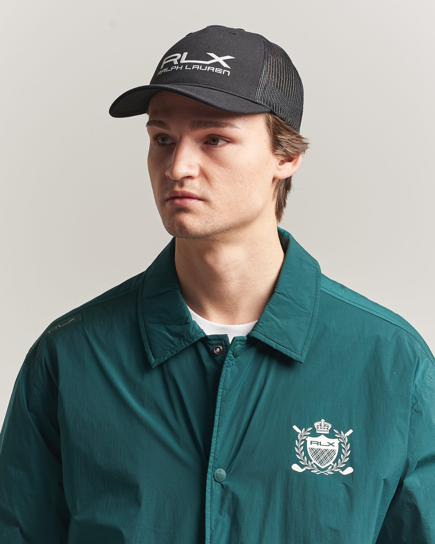 Men | Hats & Caps | RLX Ralph Lauren | Trucker Golf Cap Black