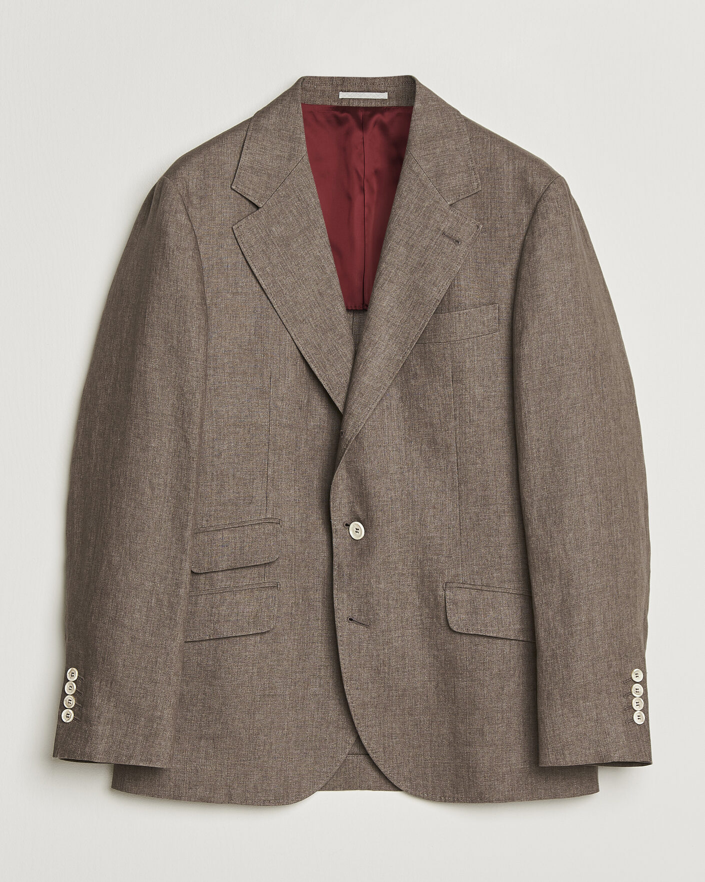 Men | Blazers | Brunello Cucinelli | Linen Blazer Dark Brown