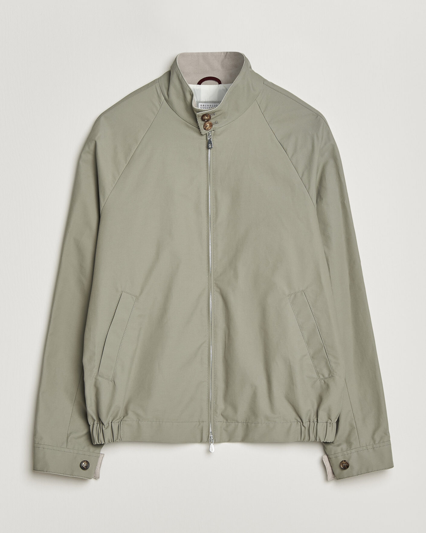 Men | Coats & Jackets | Brunello Cucinelli | Raglan Harrington Jacket Olive