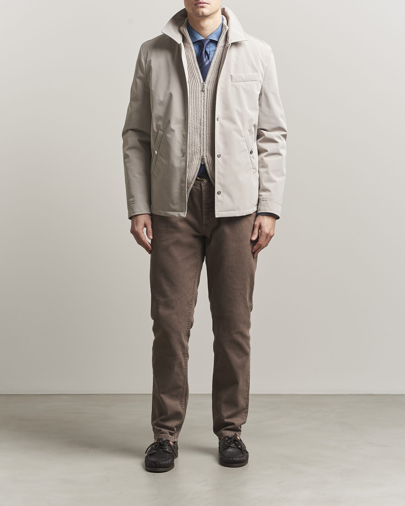 Men | Coats & Jackets | Brunello Cucinelli | Nylon Padded Jacket Beige