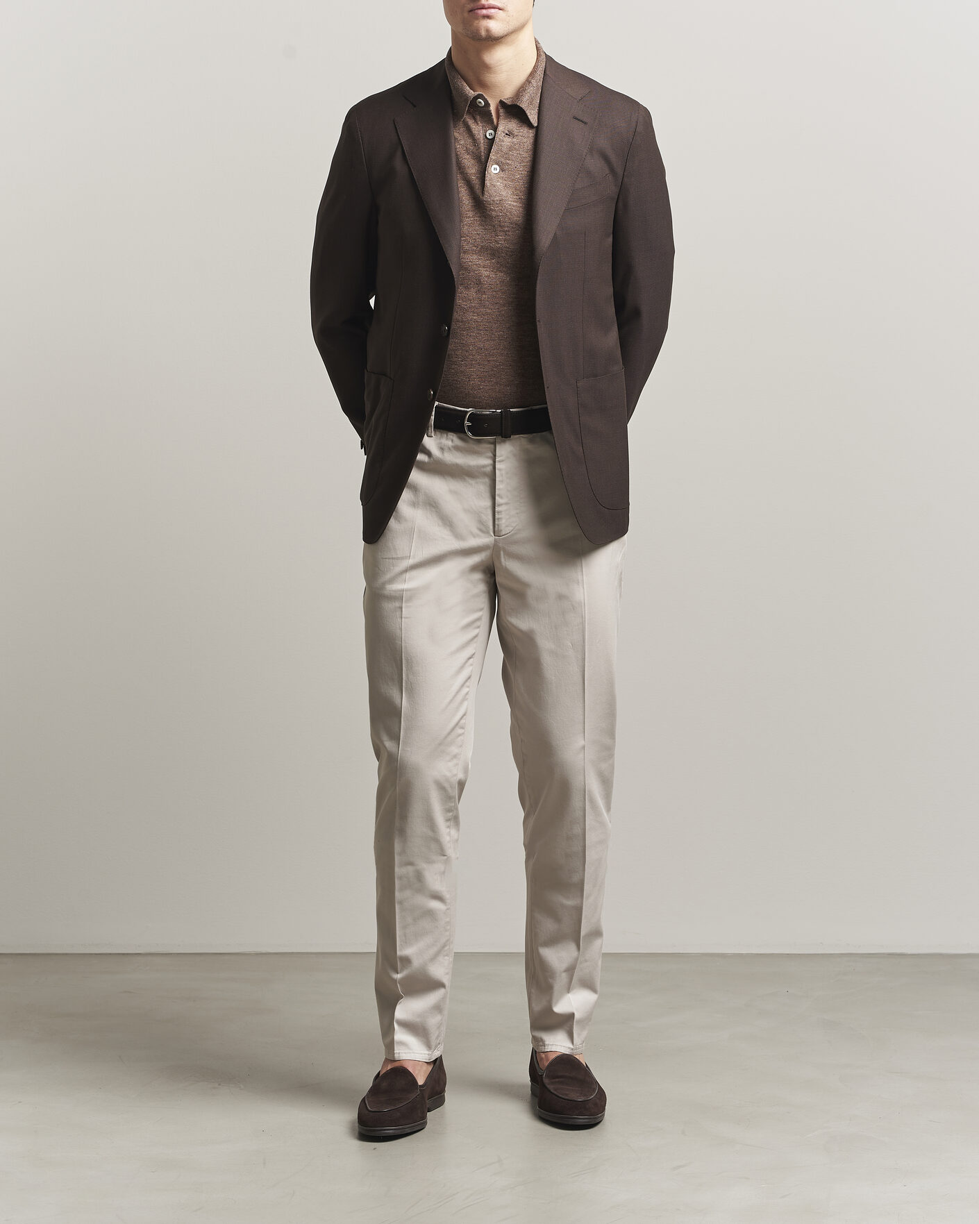 Men | Trousers | Brunello Cucinelli | Slim Fit Chinos Light Beige