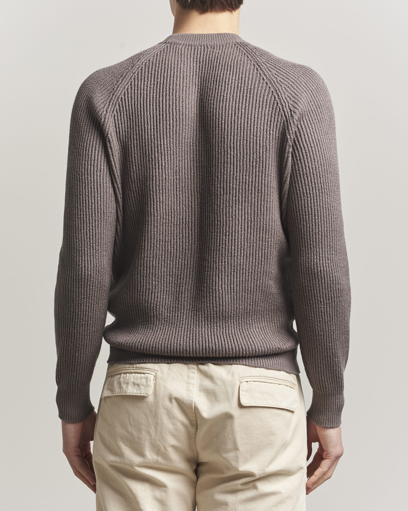 Men | Sweaters & Knitwear | Brunello Cucinelli | Heavy Cotton Rib Sweater Light Brown