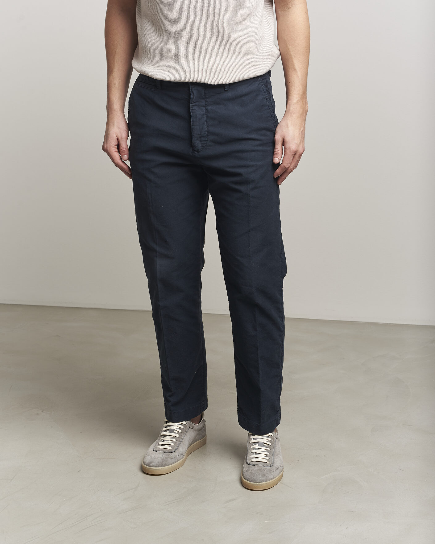 Brunello Cucinelli Low Top Sneakers Grey Suede at CareOfCarl.com
