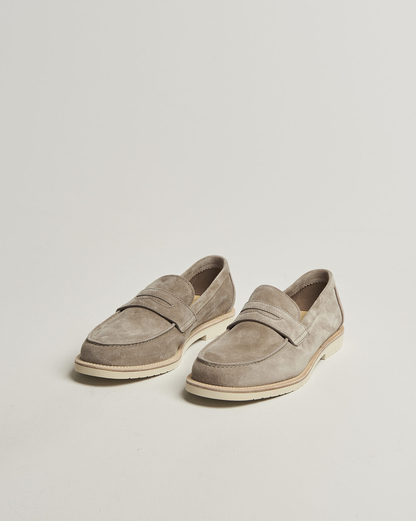 Men | Loafers | Brunello Cucinelli | Light Penny Loafers Beige Suede