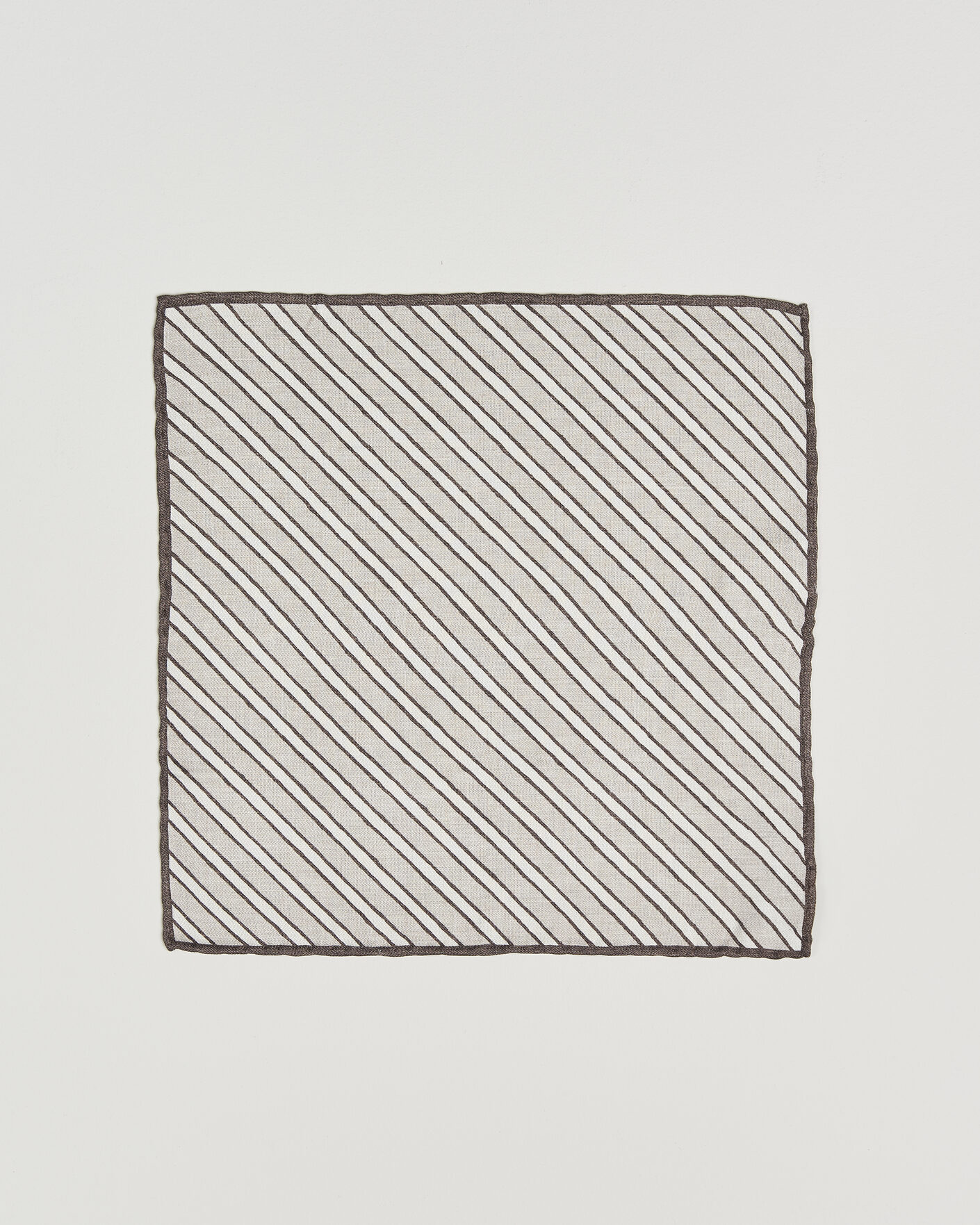 Men | Pocket Squares | Brunello Cucinelli | Striped Pocket Square Brown