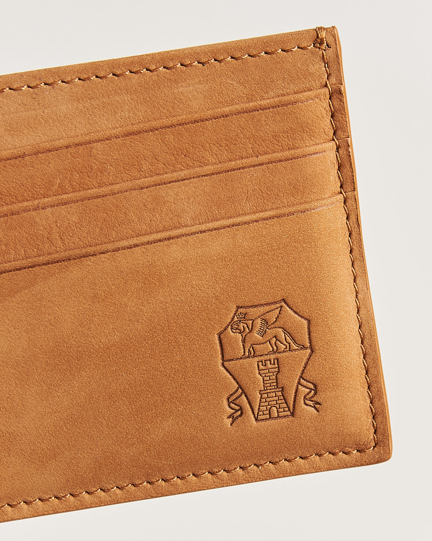 Men | Wallets | Brunello Cucinelli | Nubuck Wallet Card Holder Cognac
