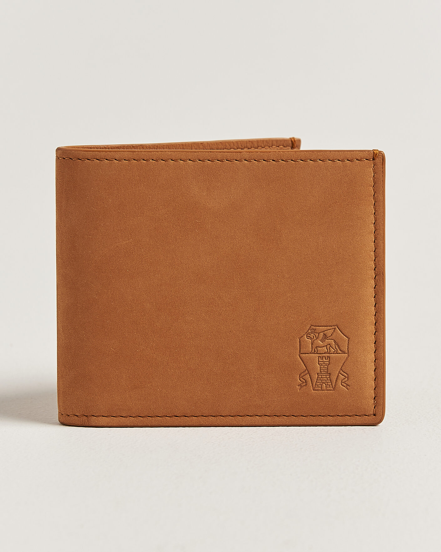 Men | Wallets | Brunello Cucinelli | Nubuck Leather Wallet Cognac