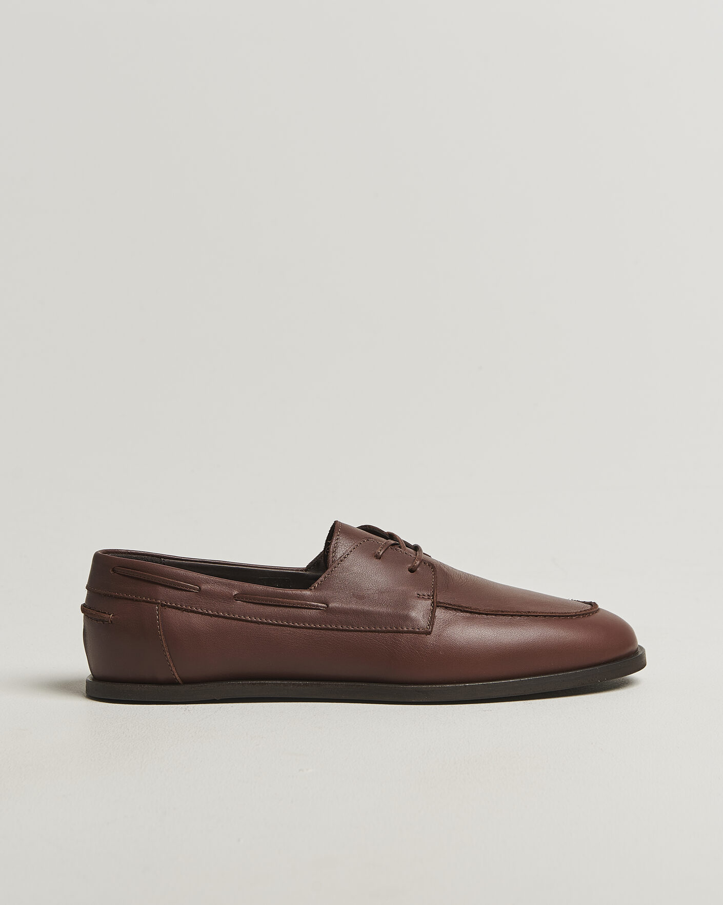 Men | Boat Shoes | Lardini | Orfeo Leather Boat Shoe Brown