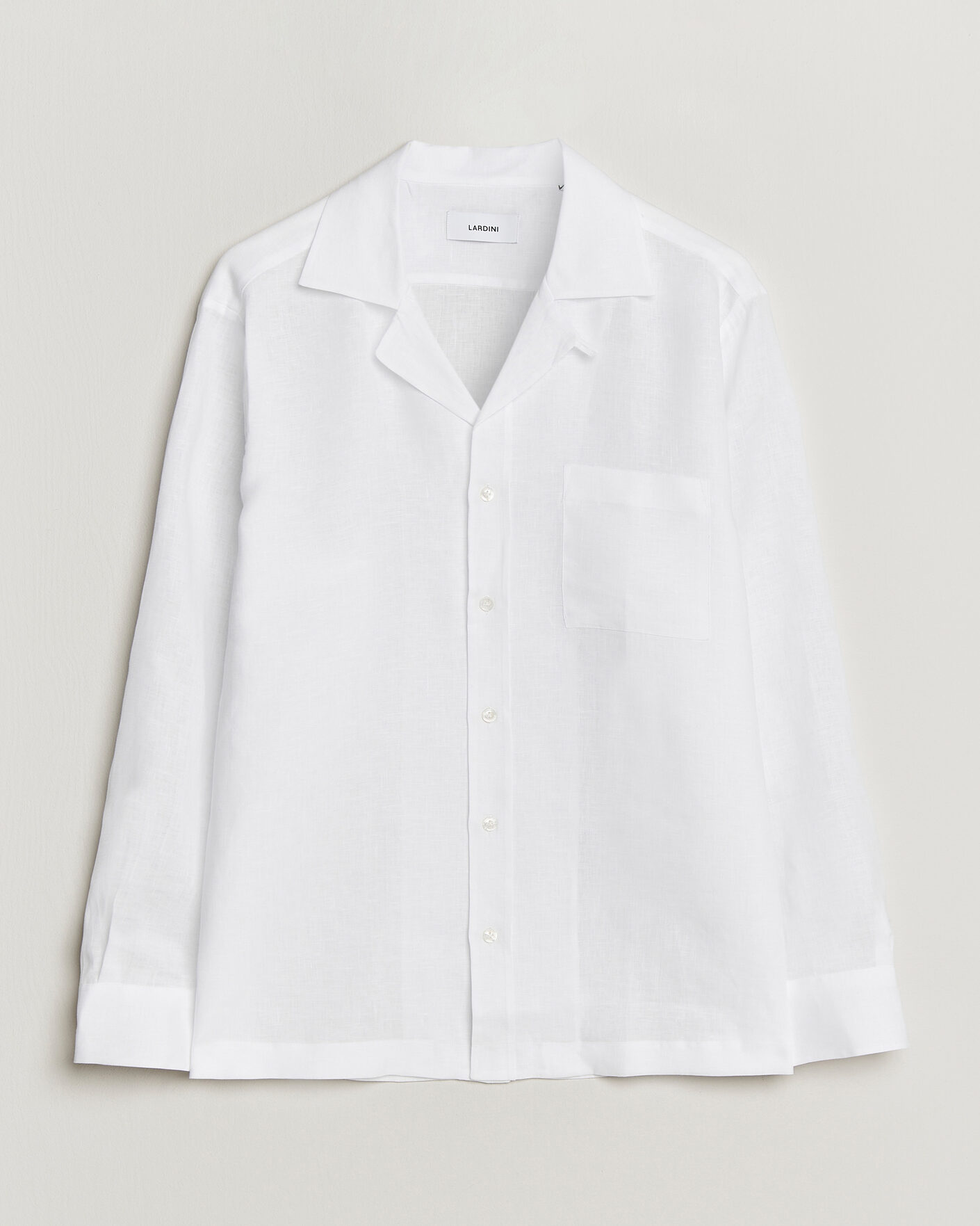 Men | Shirts | Lardini | Paul Linen Resort Shirt White