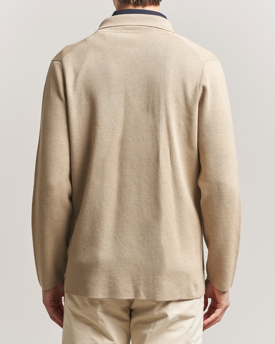 Men | Blazers | Lardini | Knitted Cotton Blazer Beige