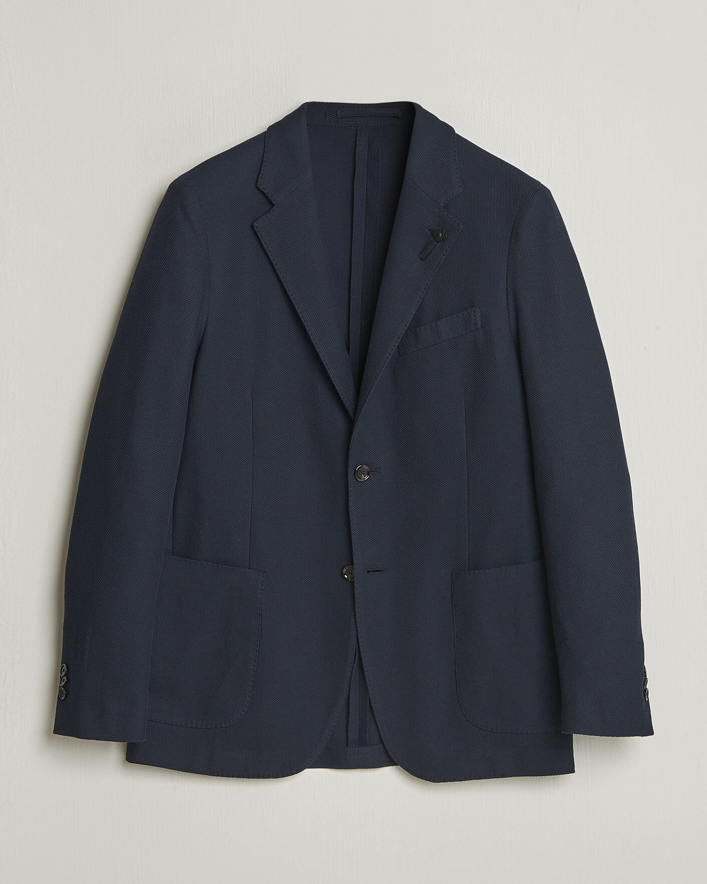 Men | Blazers | Lardini | Loro Piana Jersey Piquet Cotton Blazer Navy