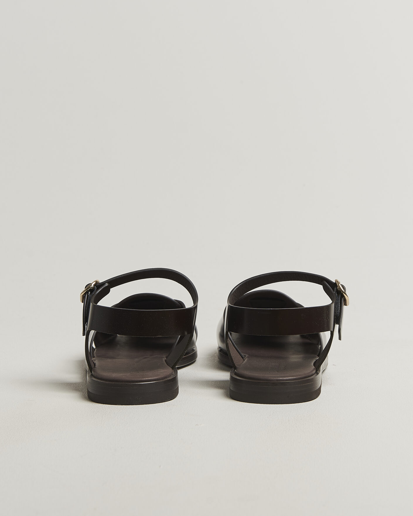 Men | Sandals & Slides | Lardini | Marcel Leather Sandal Dark Brown