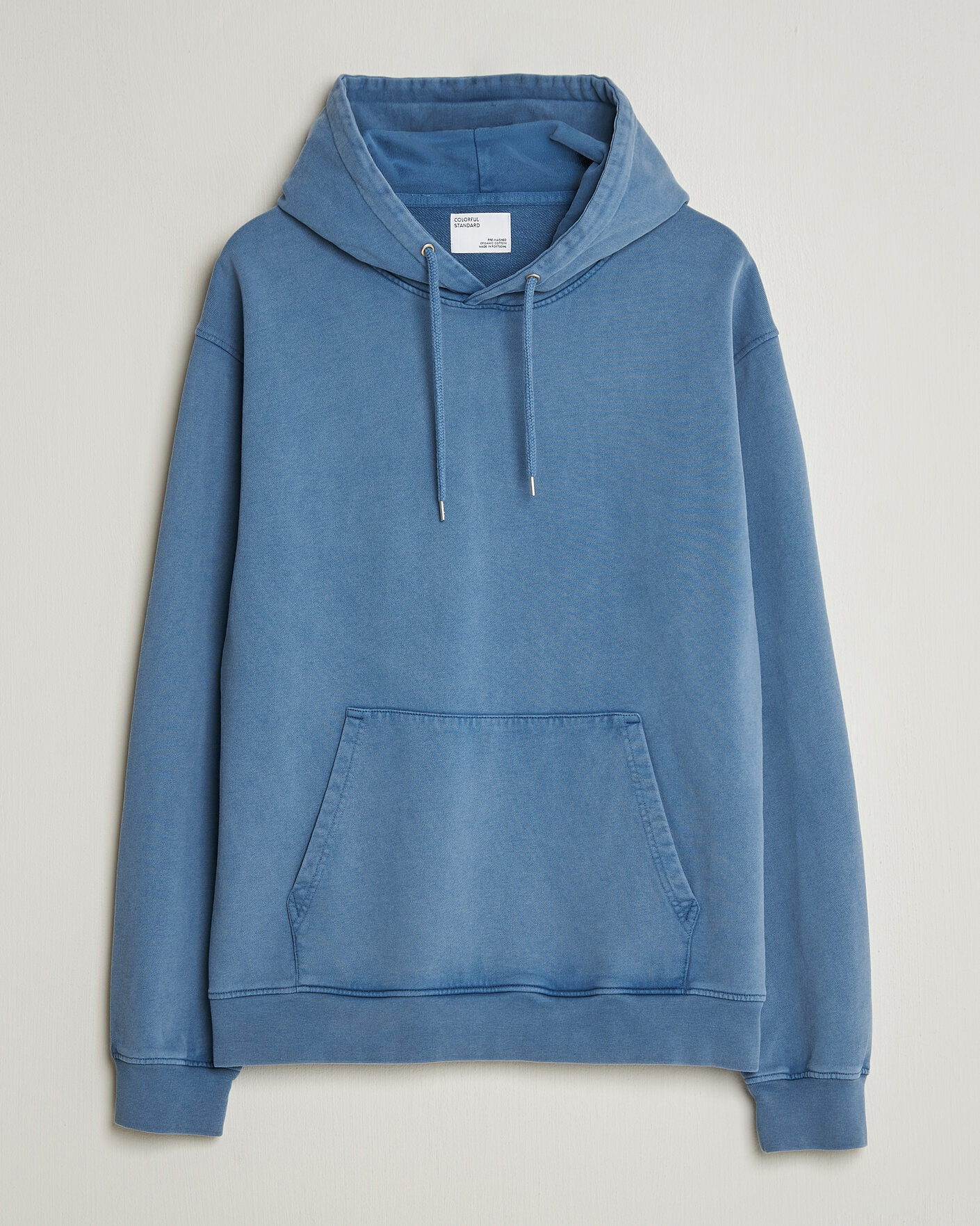 Men | Sweaters & Knitwear | Colorful Standard | Classic Organic Hood Faded Indigo
