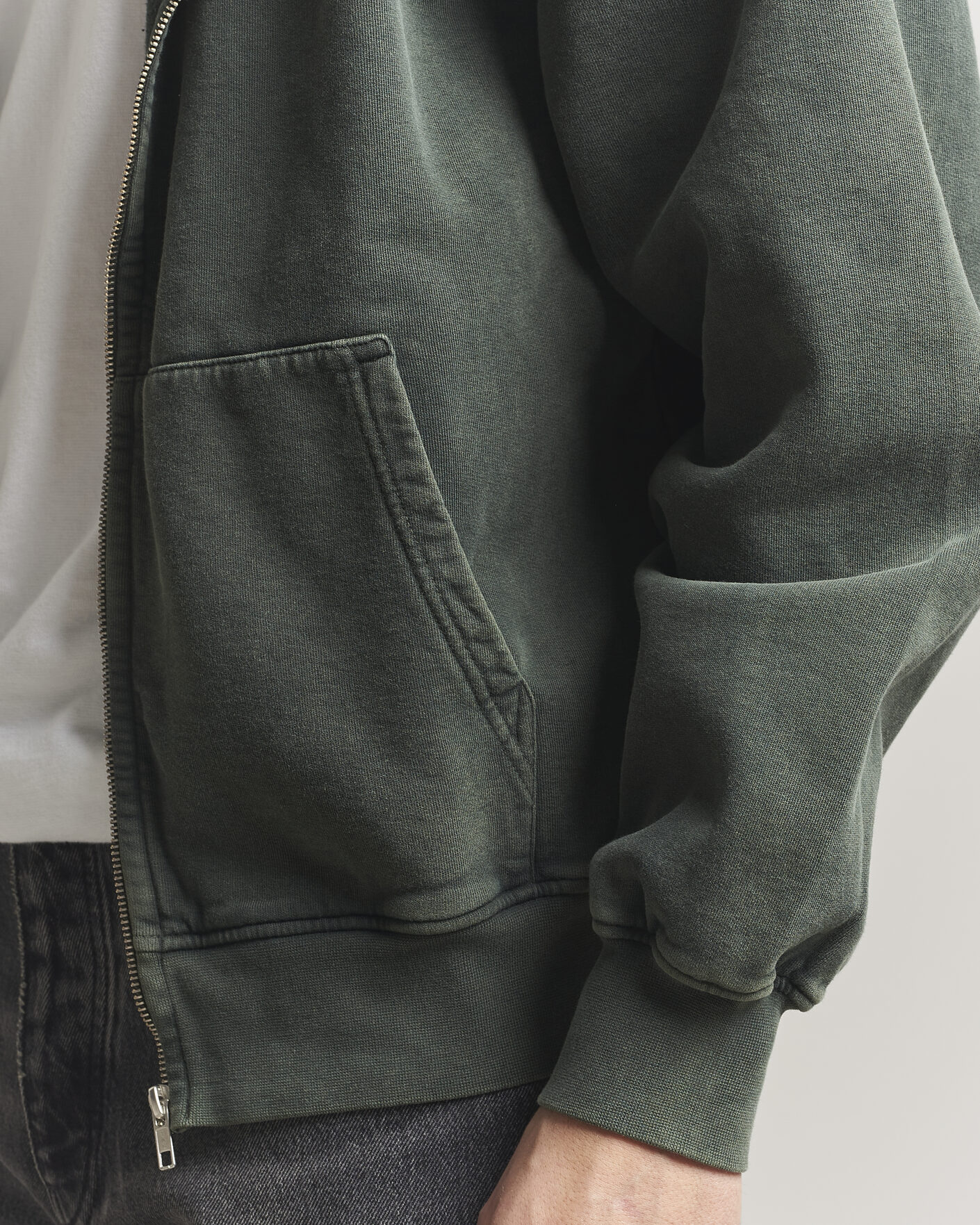 Men | Sweaters & Knitwear | Colorful Standard | Classic Organic Full Zip Hoodie Midnight Forest