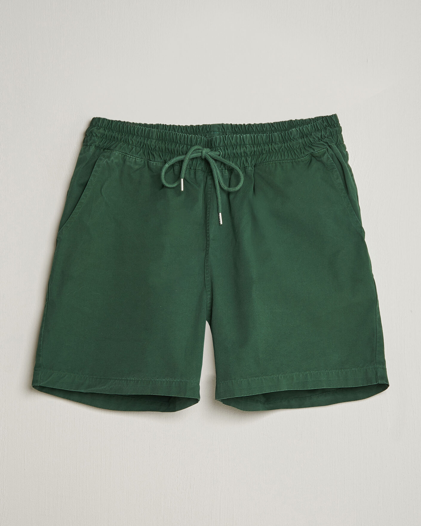 Men | Shorts | Colorful Standard | Classic Organic Twill Drawstring Shorts Emerald Green