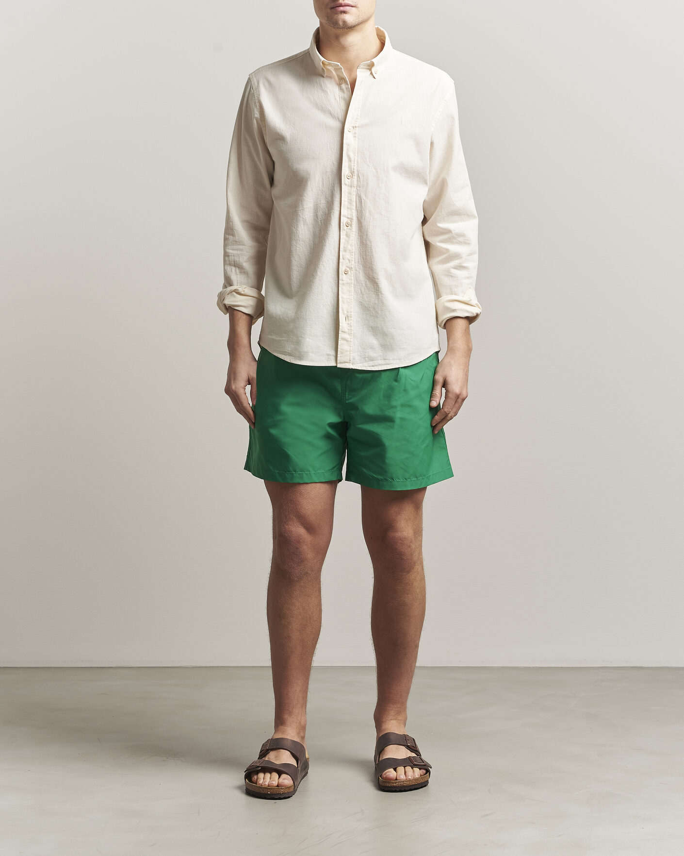 Men | Swimwear | Colorful Standard | Classic Organic Swim Shorts Kelly Green