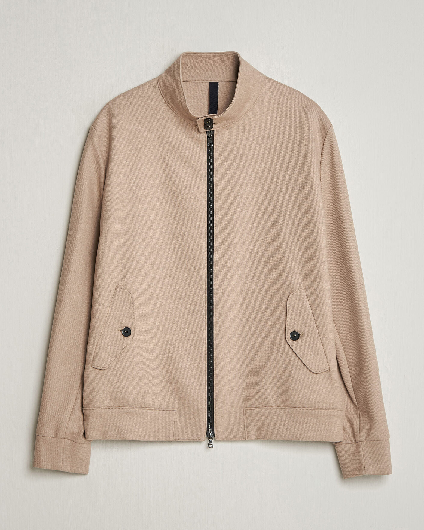 Men | Coats & Jackets | Harris Wharf London | Loro Piana Cavalry Twill Harrington Jacket Oat