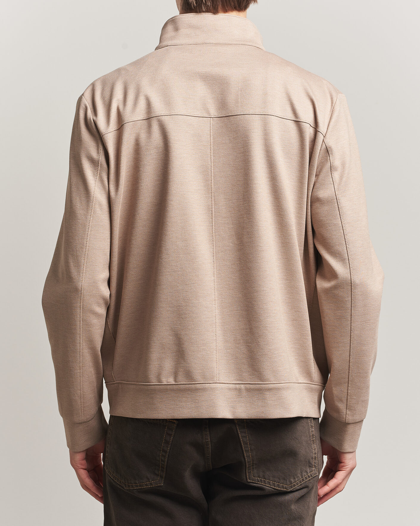 Men | Coats & Jackets | Harris Wharf London | Loro Piana Cavalry Twill Harrington Jacket Oat