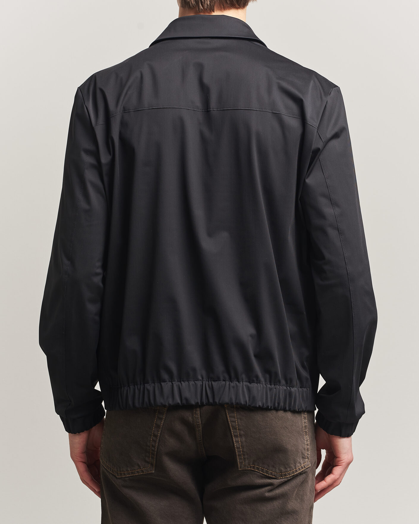 Men | Coats & Jackets | Harris Wharf London | Light Technic Short Jacket Black