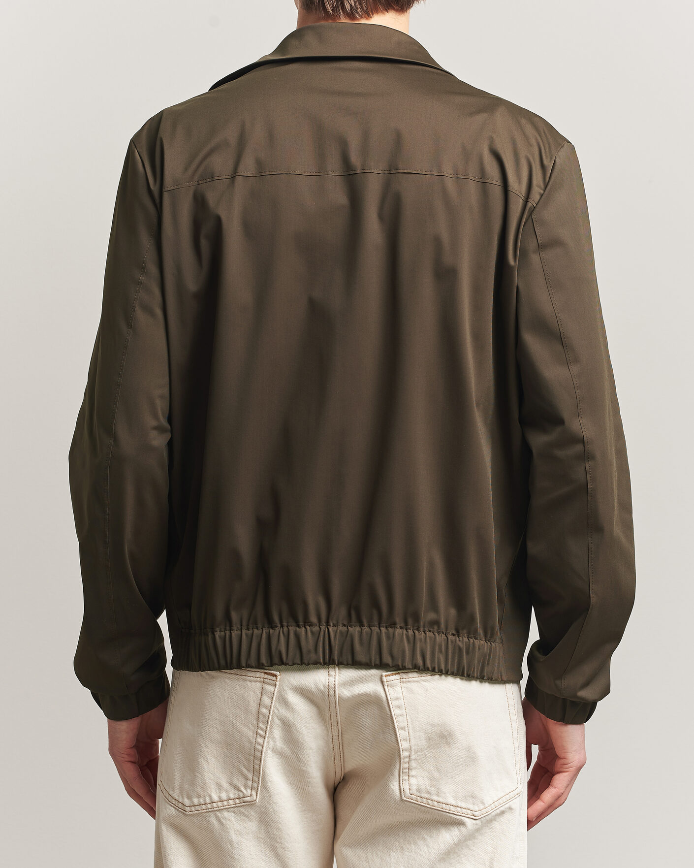 Men | Coats & Jackets | Harris Wharf London | Light Technic Short Jacket Dark Brown