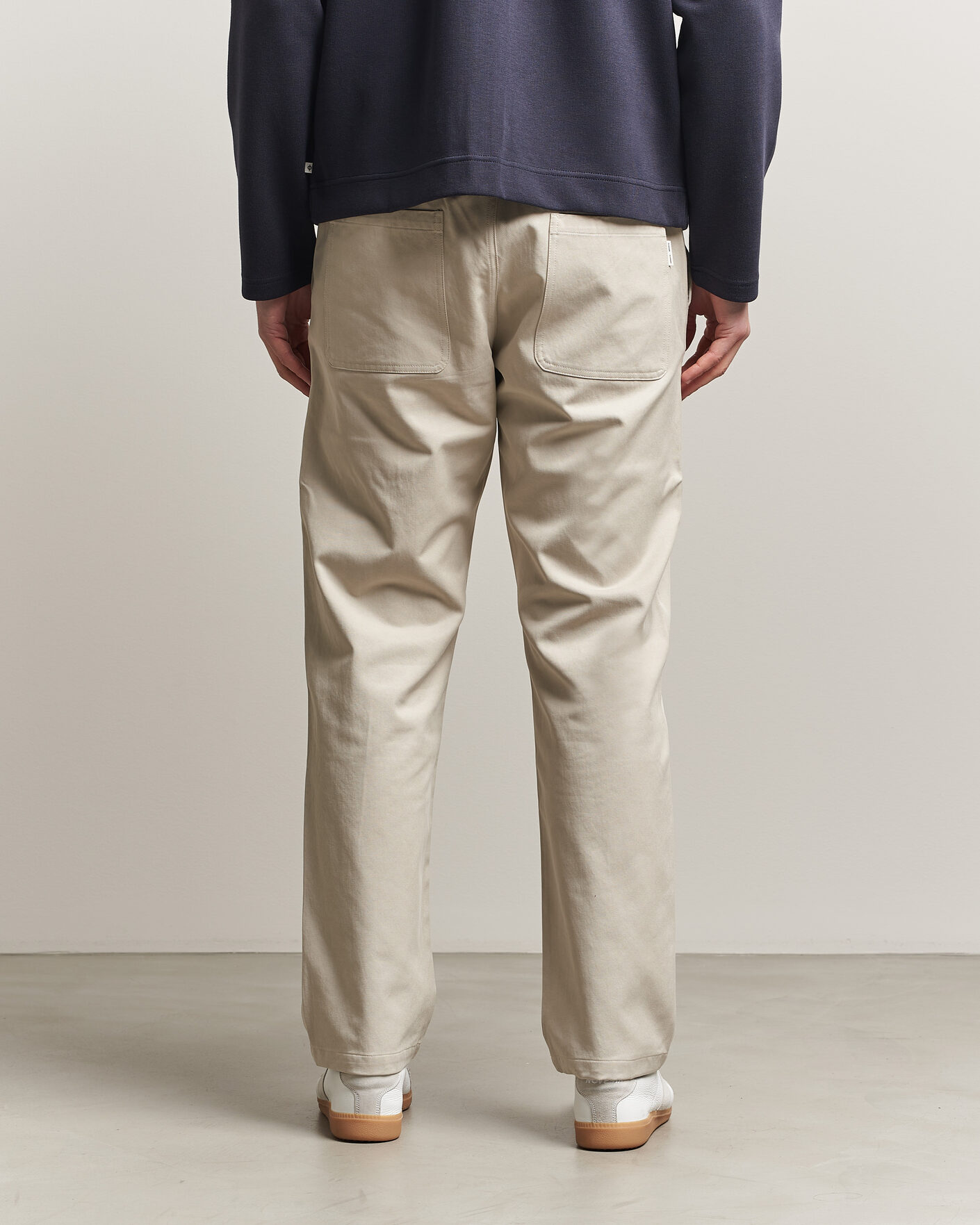 Men | Trousers | Samsøe Samsøe | Jabari Cotton Drawstring Trousers Moonstruck