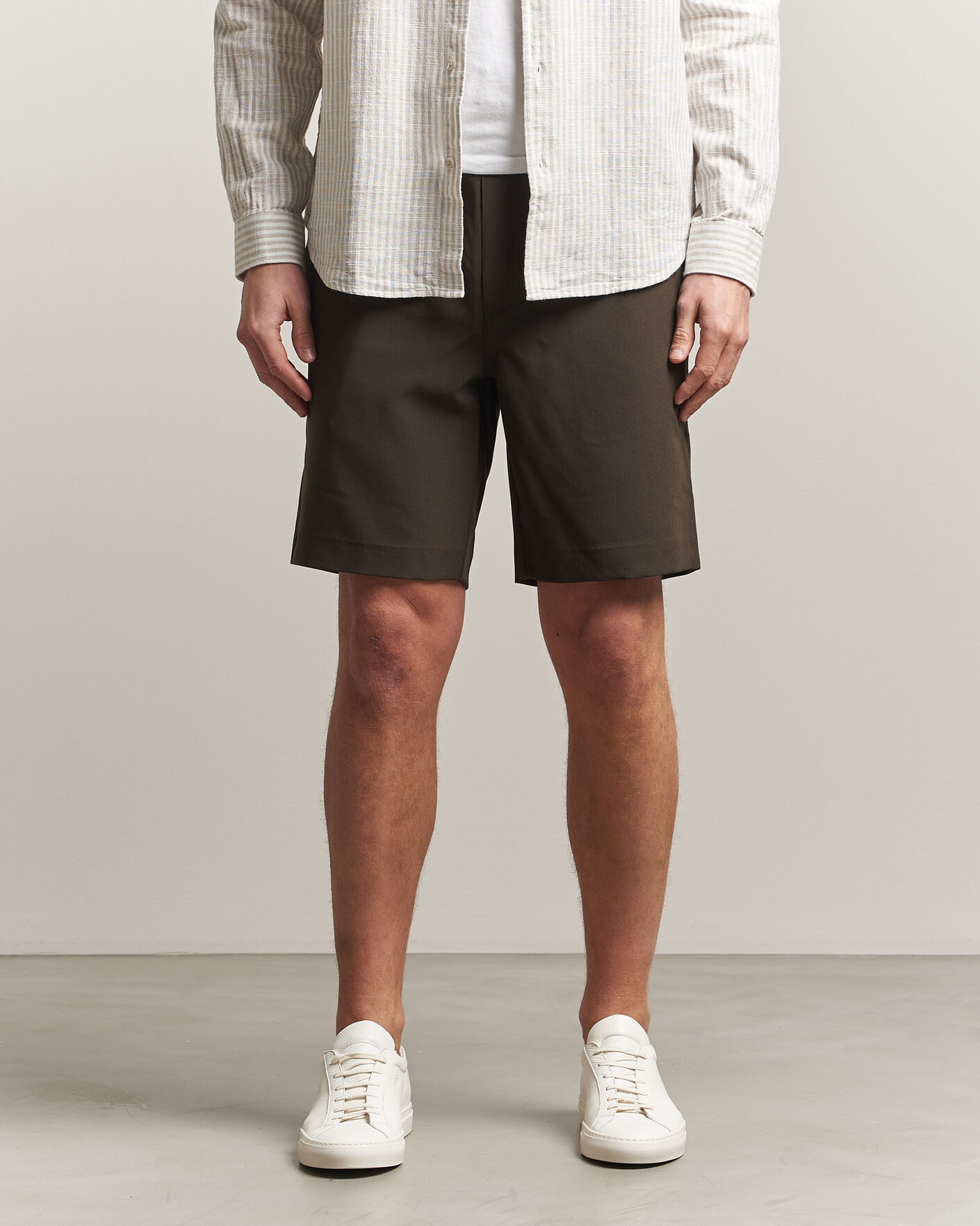 Men | Shorts | Samsøe Samsøe | Smith Drawstring Shorts Black Olive