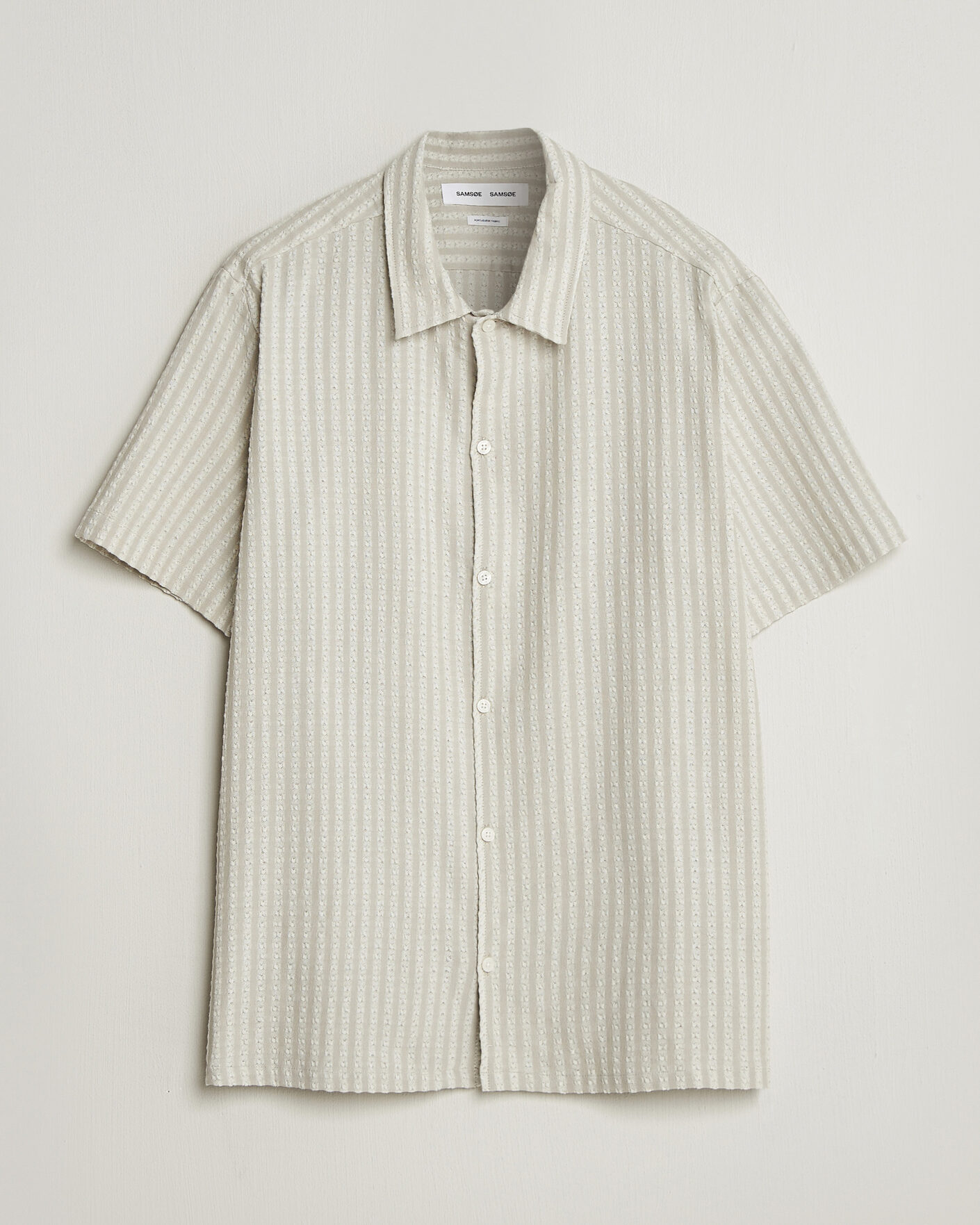 Men | Shirts | Samsøe Samsøe | Avan Structured Short Sleeve Shirt Moonstruck