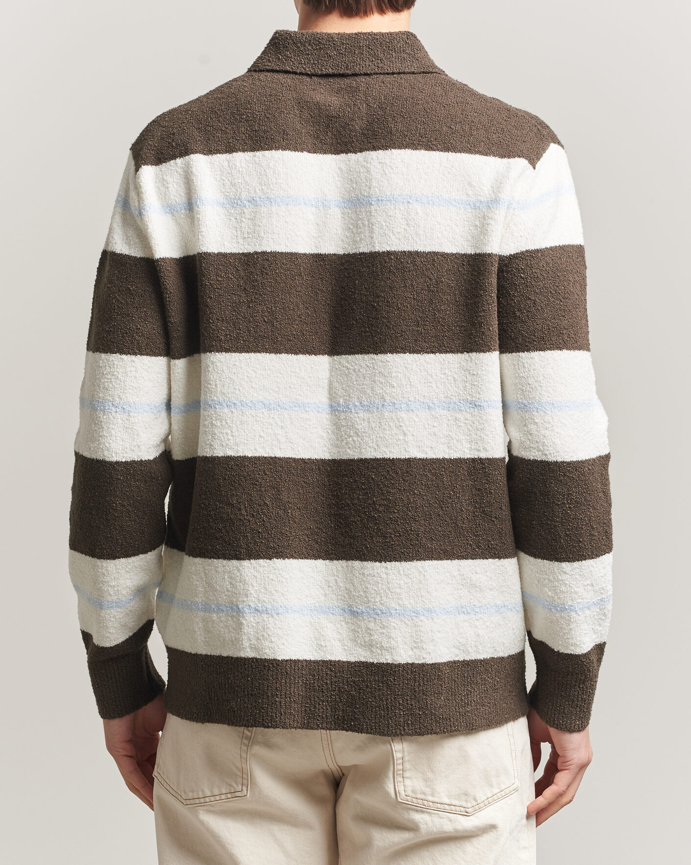 Men | Sweaters & Knitwear | Samsøe Samsøe | Nino Knitted Polo Black Olive/White