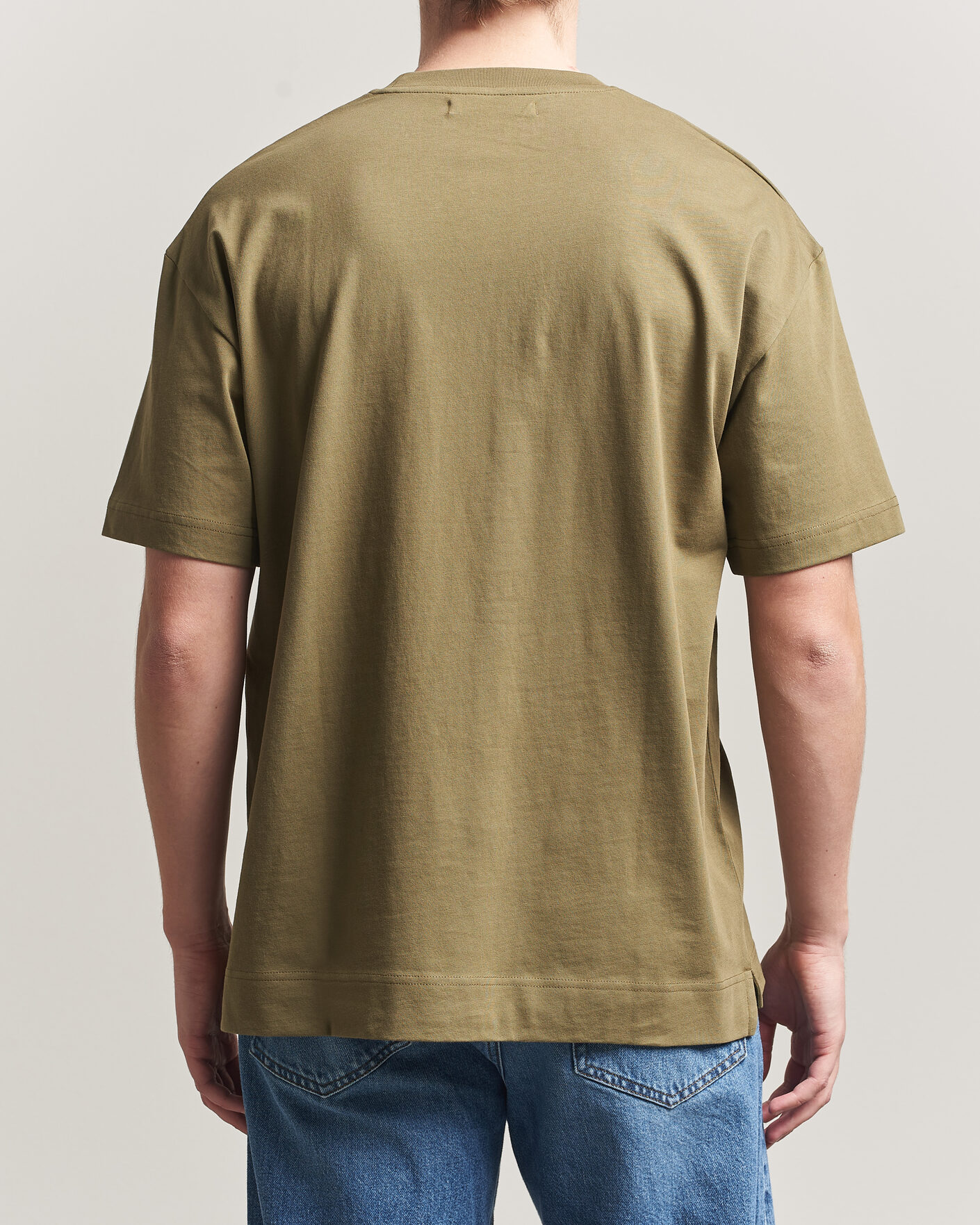 Men | T-Shirts | Samsøe Samsøe | Joel Organic Cotton T-Shirt Burnt Olive