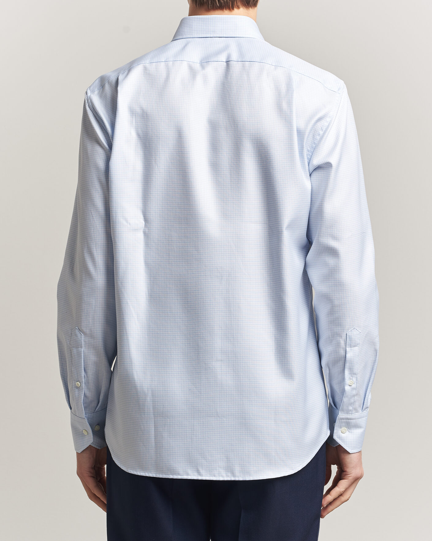 Men | Shirts | Stenströms | Regular Fit Micro Structure Shirt Light Blue