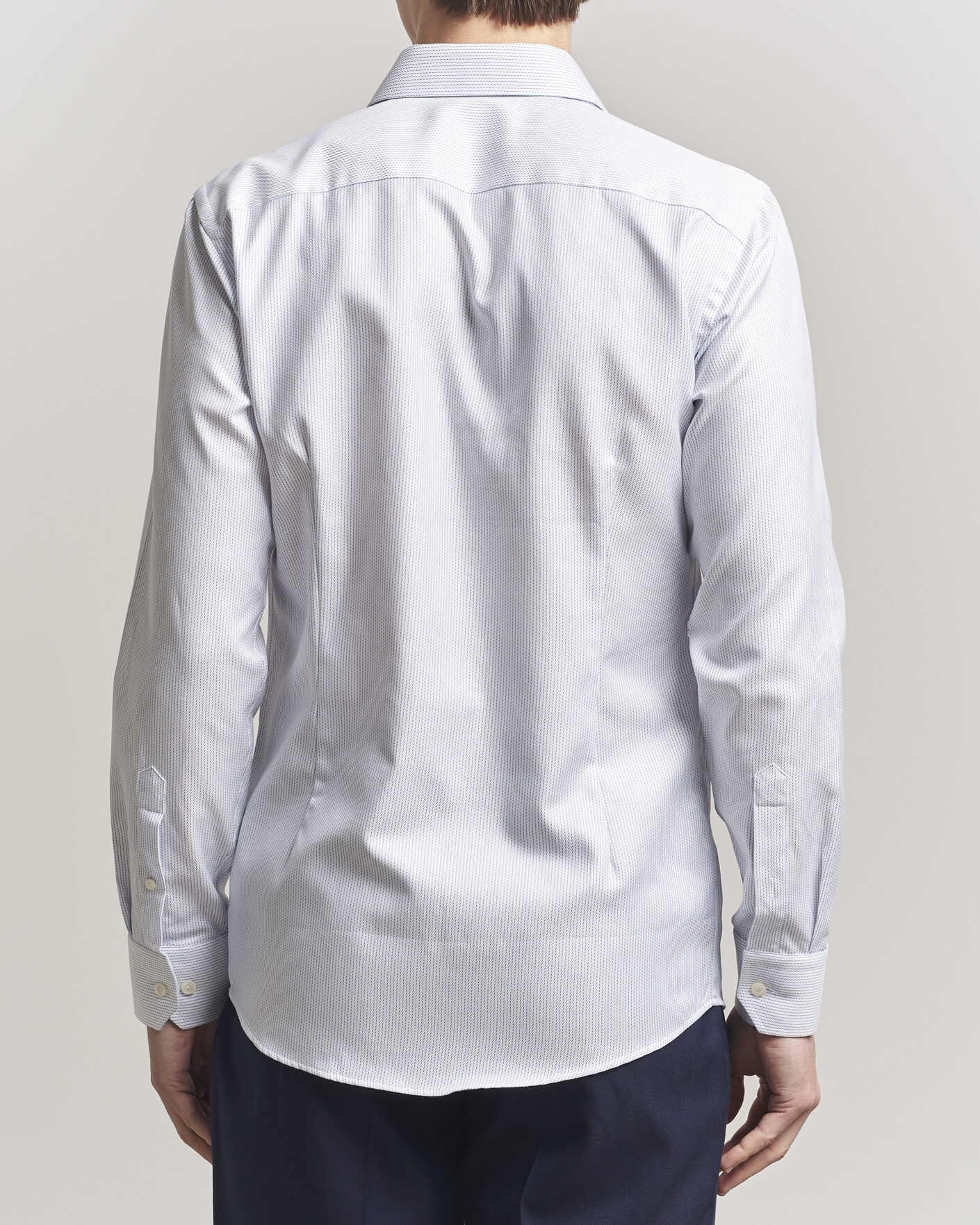 Men | Shirts | Eton | Slim Fit Signature Twill Structured Shirt Light Blue