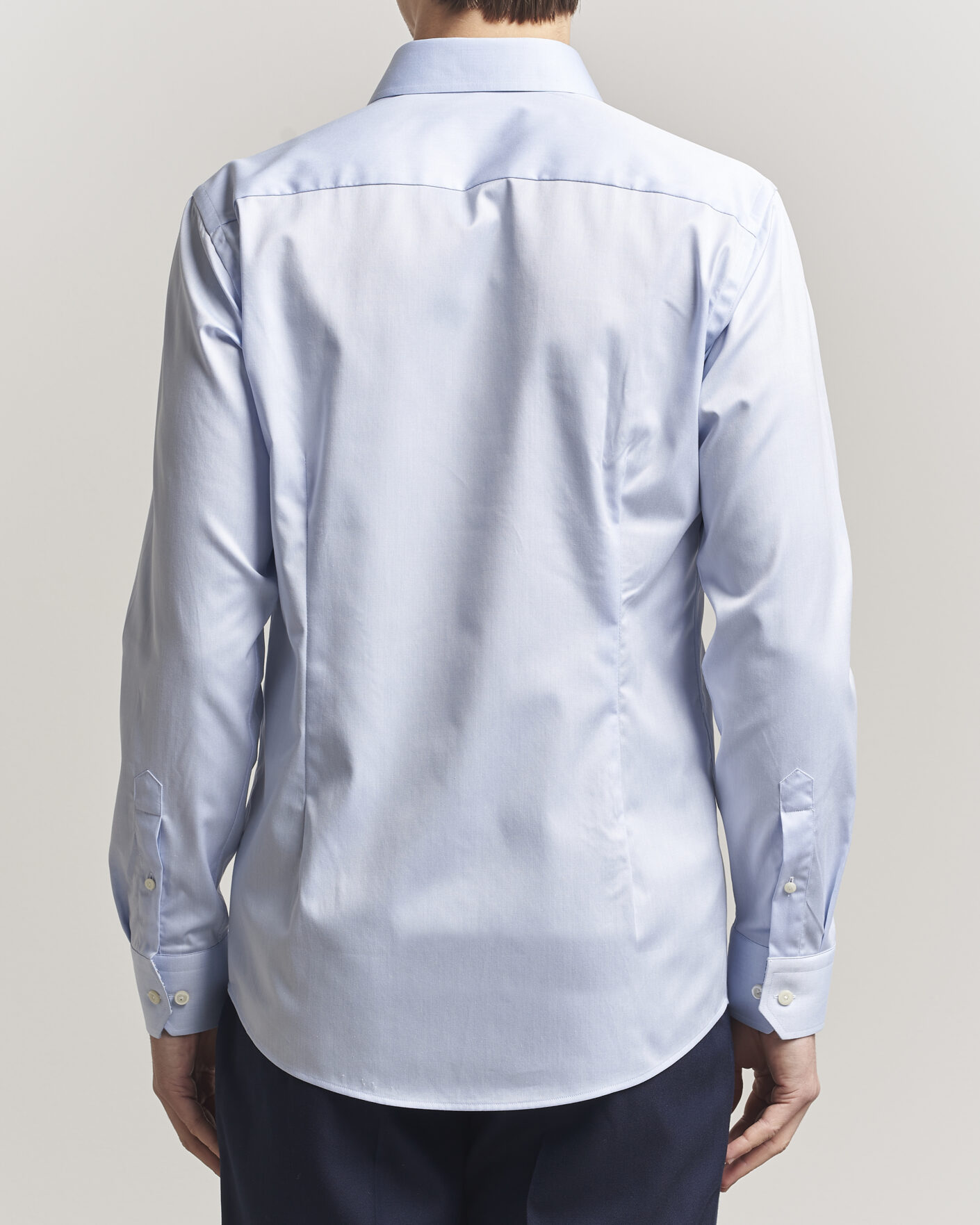 Men | Shirts | Eton | Slim Fit Signature Twill Contrast Shirt Light Blue