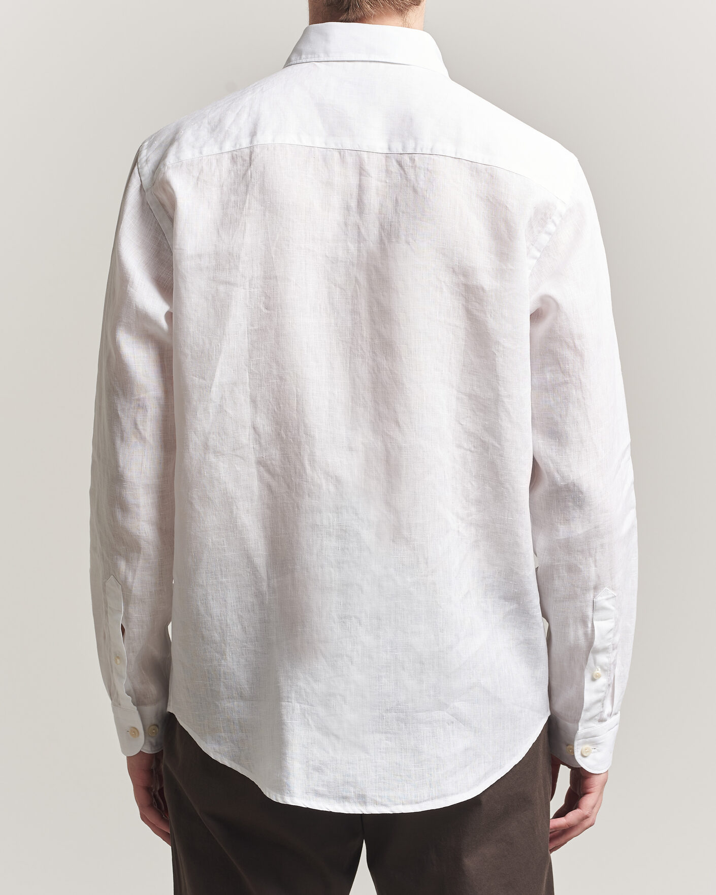 Men | Shirts | Eton | Casual Fit Linen Shirt White