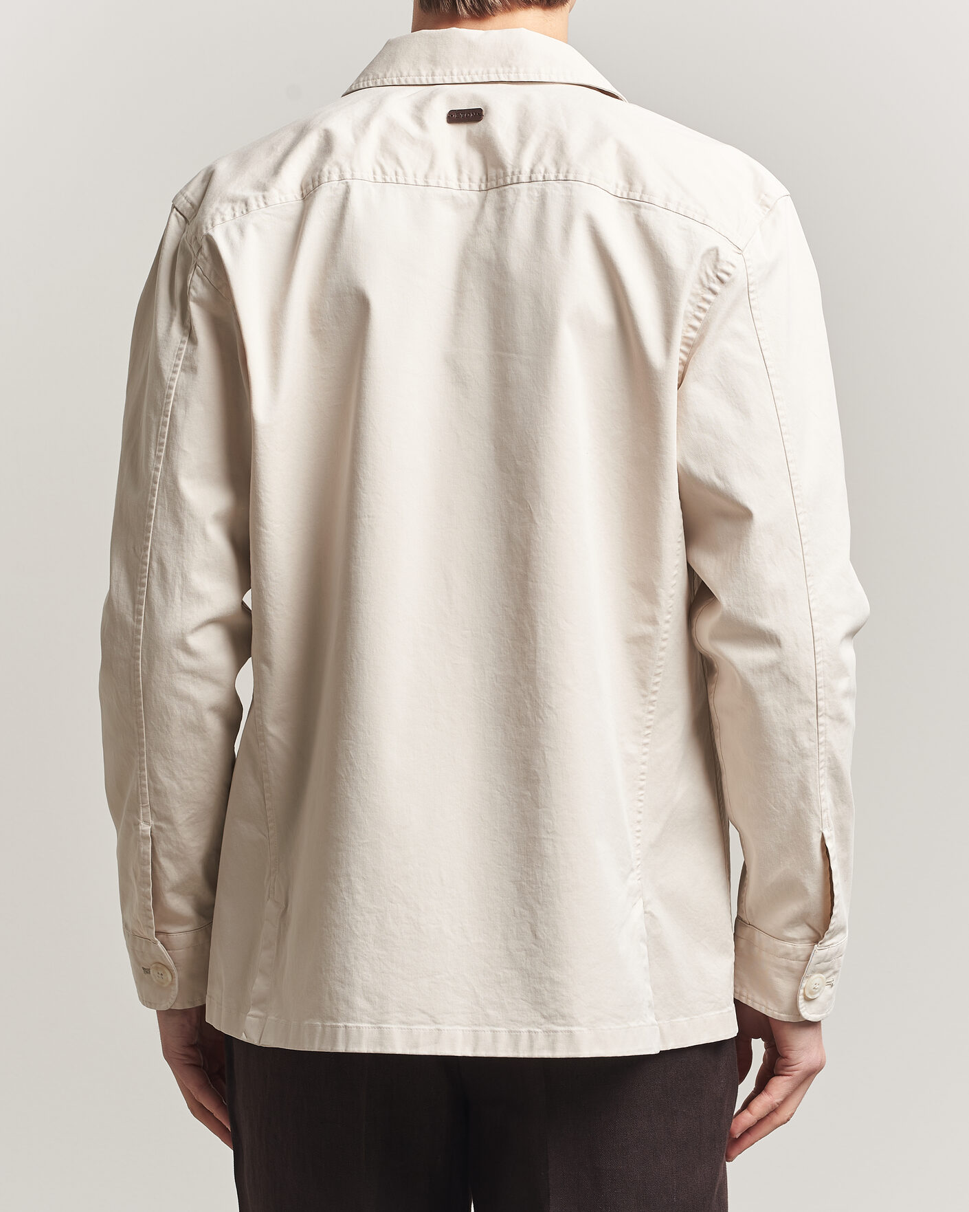 Men | Coats & Jackets | Eton | Cotton Chore Jacket Off White