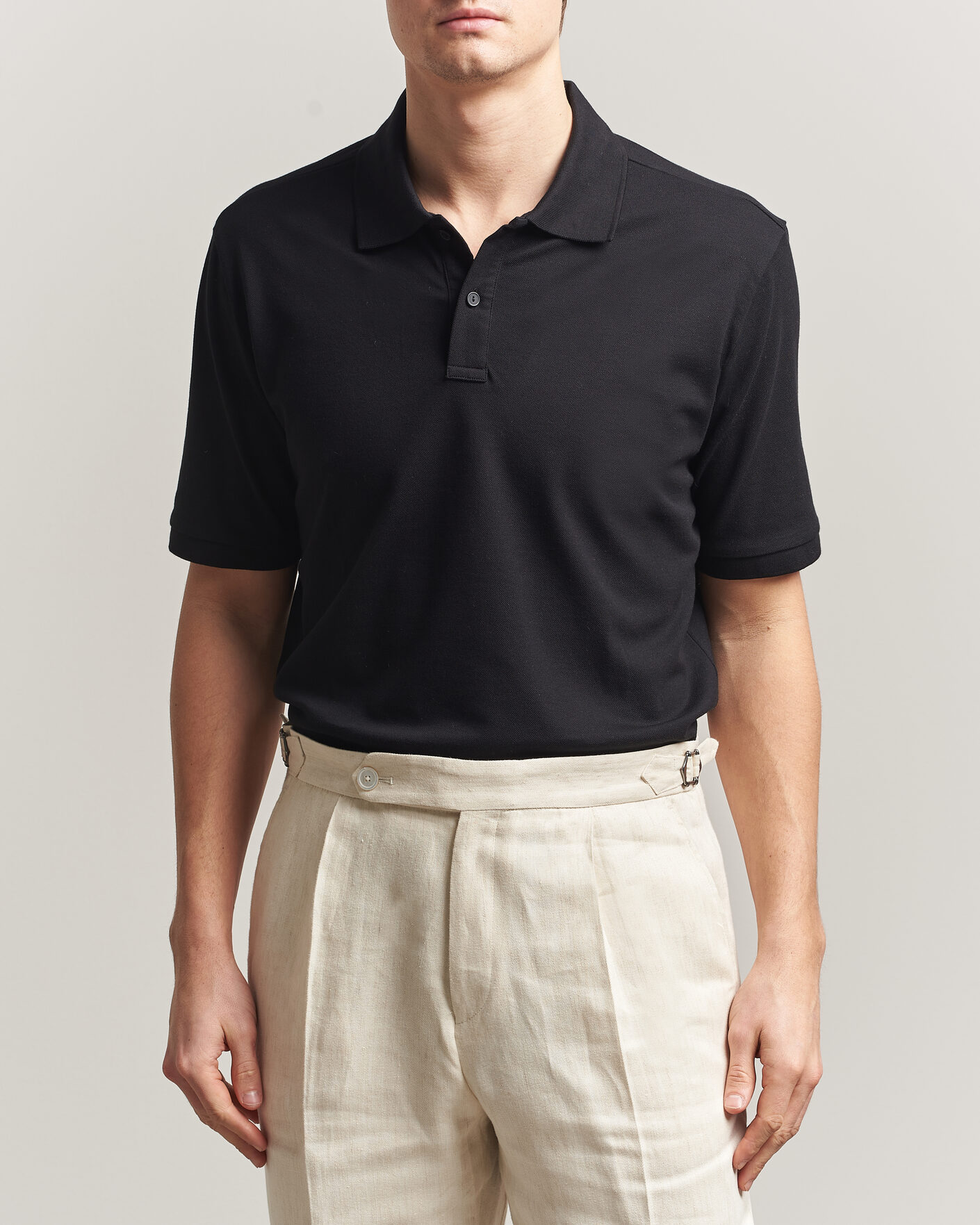 Polo Ralph Lauren Slim Fit Pima Cotton Polo Polo Black at