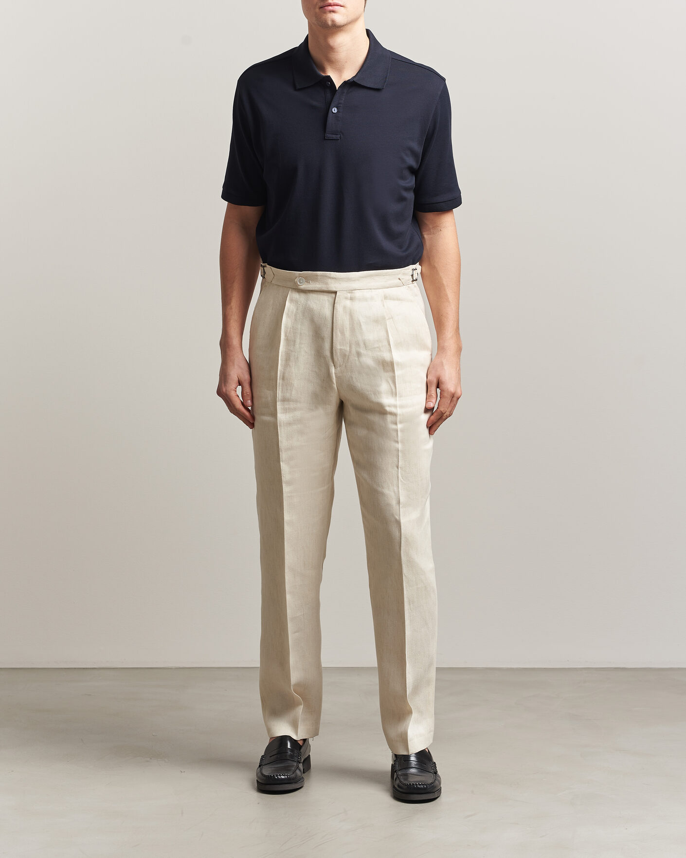 Men | Polo Shirts | Eton | Pima Pique Polo Navy Blue