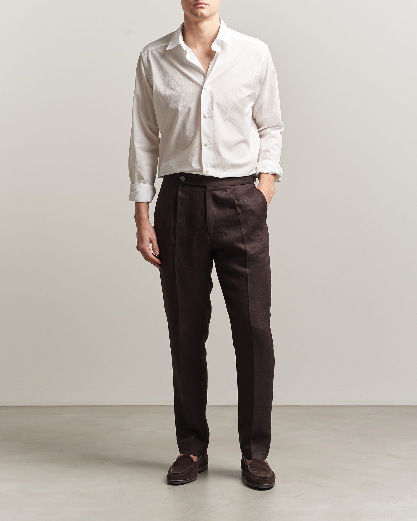 Men | Shirts | Eton | Casual Fit Seersucker Resort Shirt White