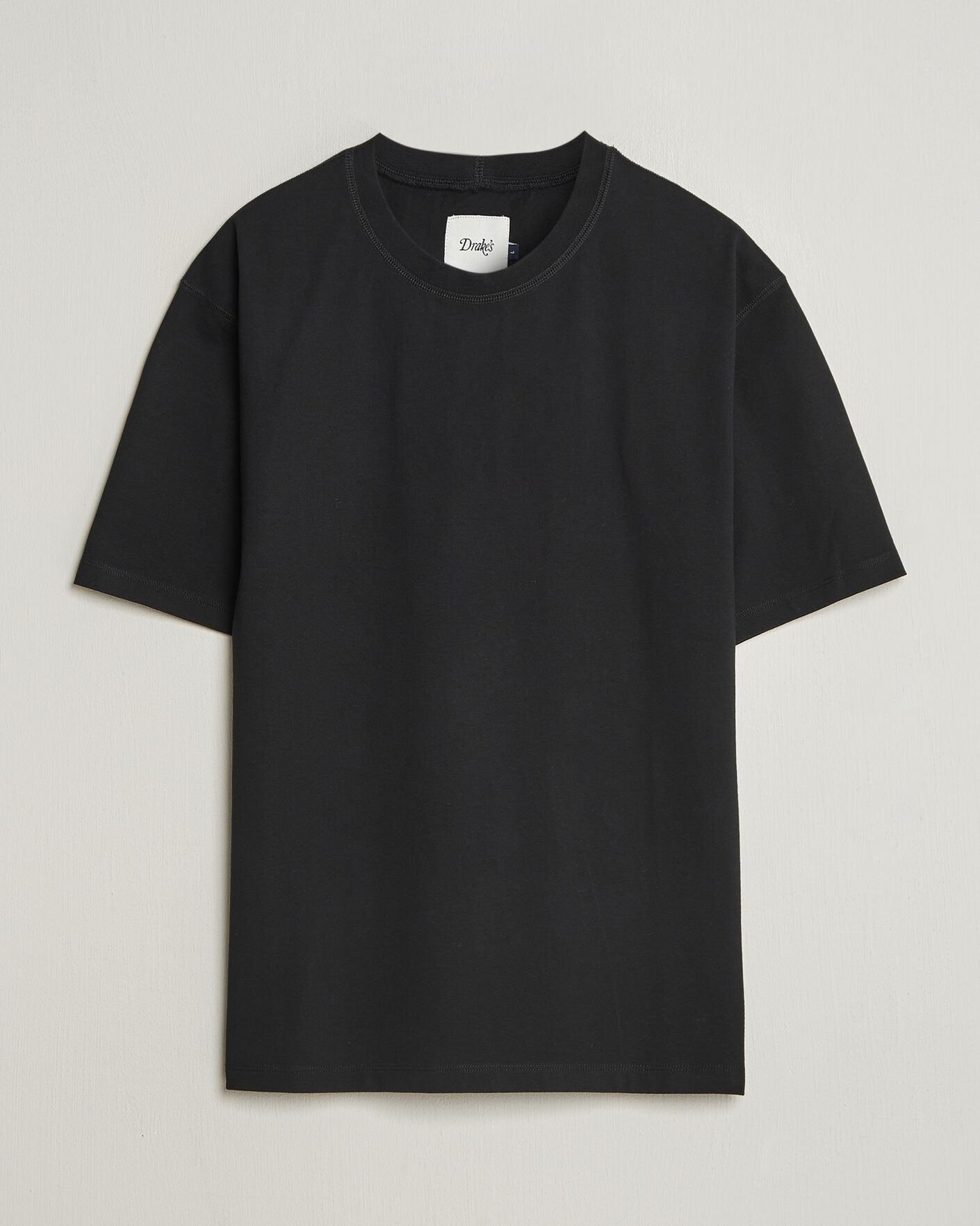 Men | T-Shirts | Drake's | Short Sleeve Hiking T-Shirt Black