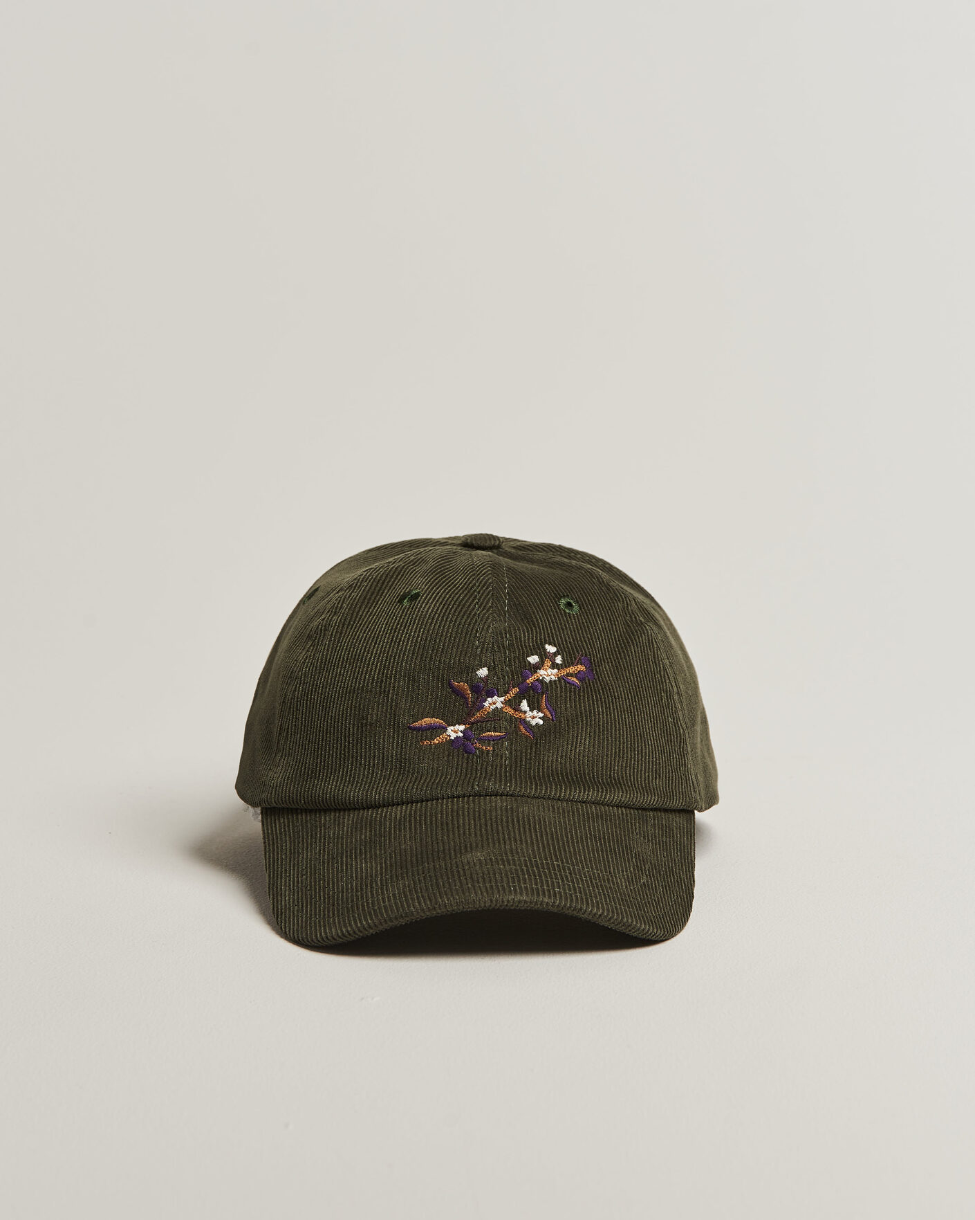 Drake's Blackthron Needlecord Baseball Cap Olive at CareOfCarl.com