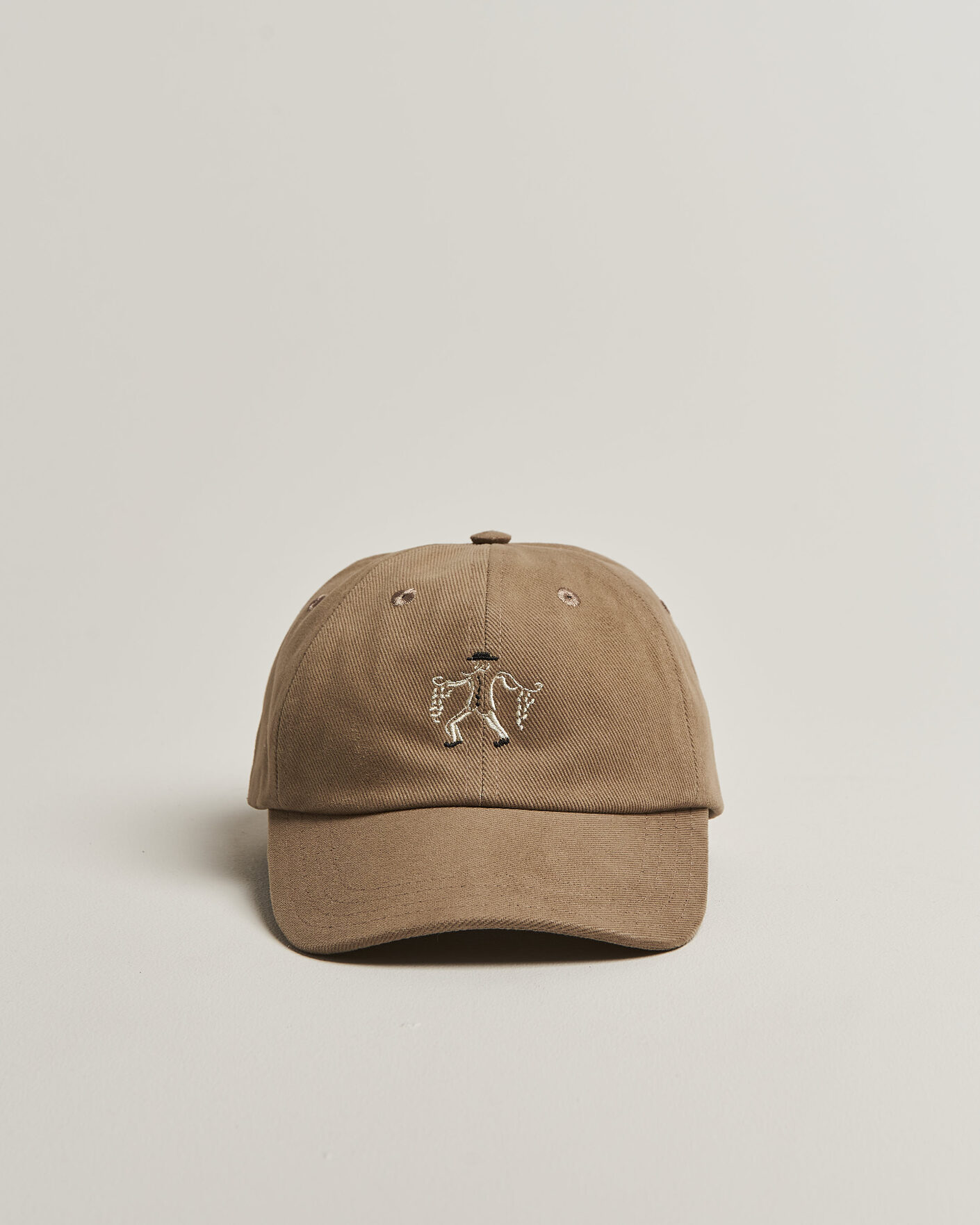Men | Hats & Caps | Drake's | Onion Seller Twill Baseball Cap Fawn Brown