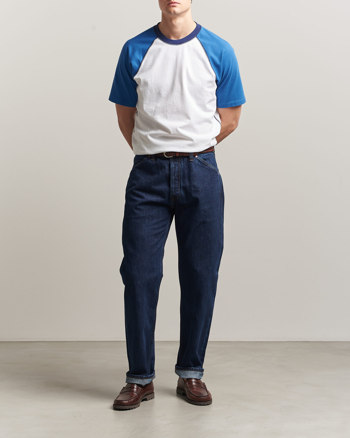 Men | Jeans | Drake's | 5-Pocket Japanese Selvedge Denim Stone Wash