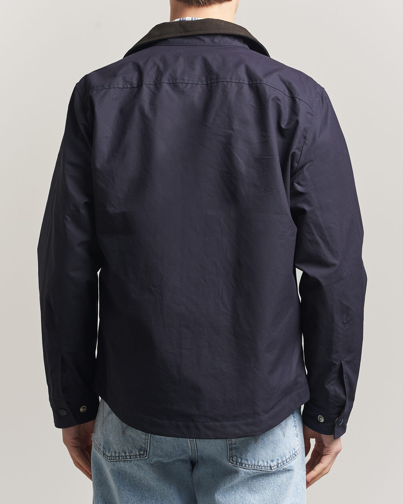 Men | Coats & Jackets | Manifattura Ceccarelli | Dry Wax Heavy Shirt Jacket Navy