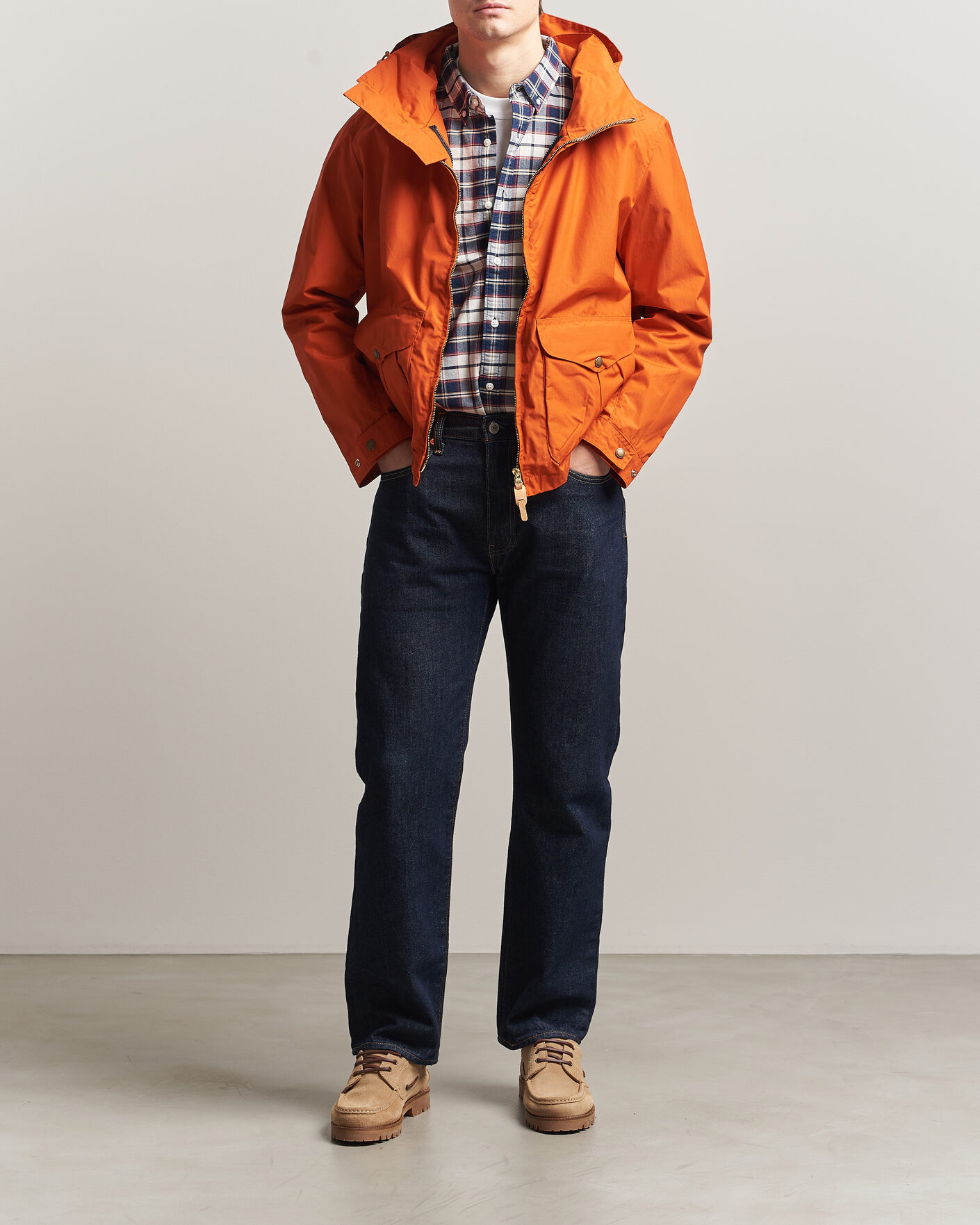 Men | Coats & Jackets | Manifattura Ceccarelli | All Season Blazer Coat Orange