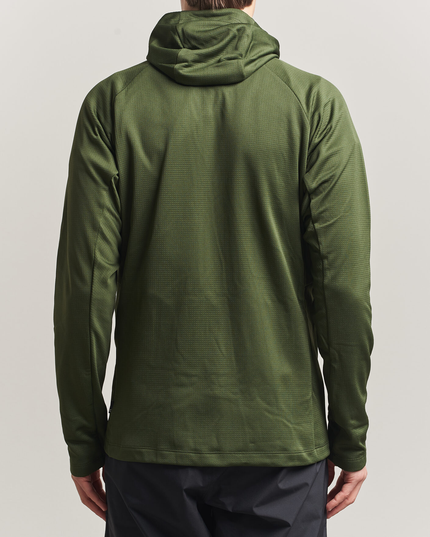 Men | Sweaters & Knitwear | Haglöfs | Korp Mid Fleece Hood Seaweed Green