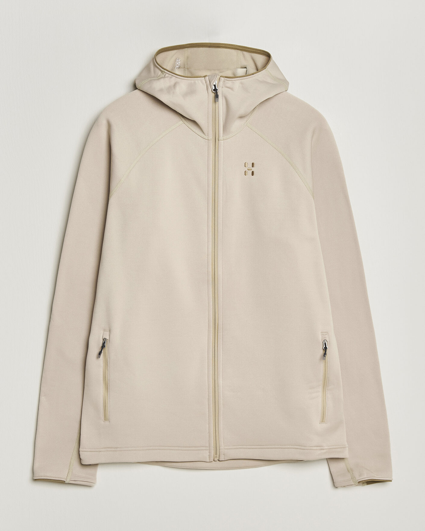 Men | Sweaters & Knitwear | Haglöfs | Magma Mid Fleece Hood Chalk Beige